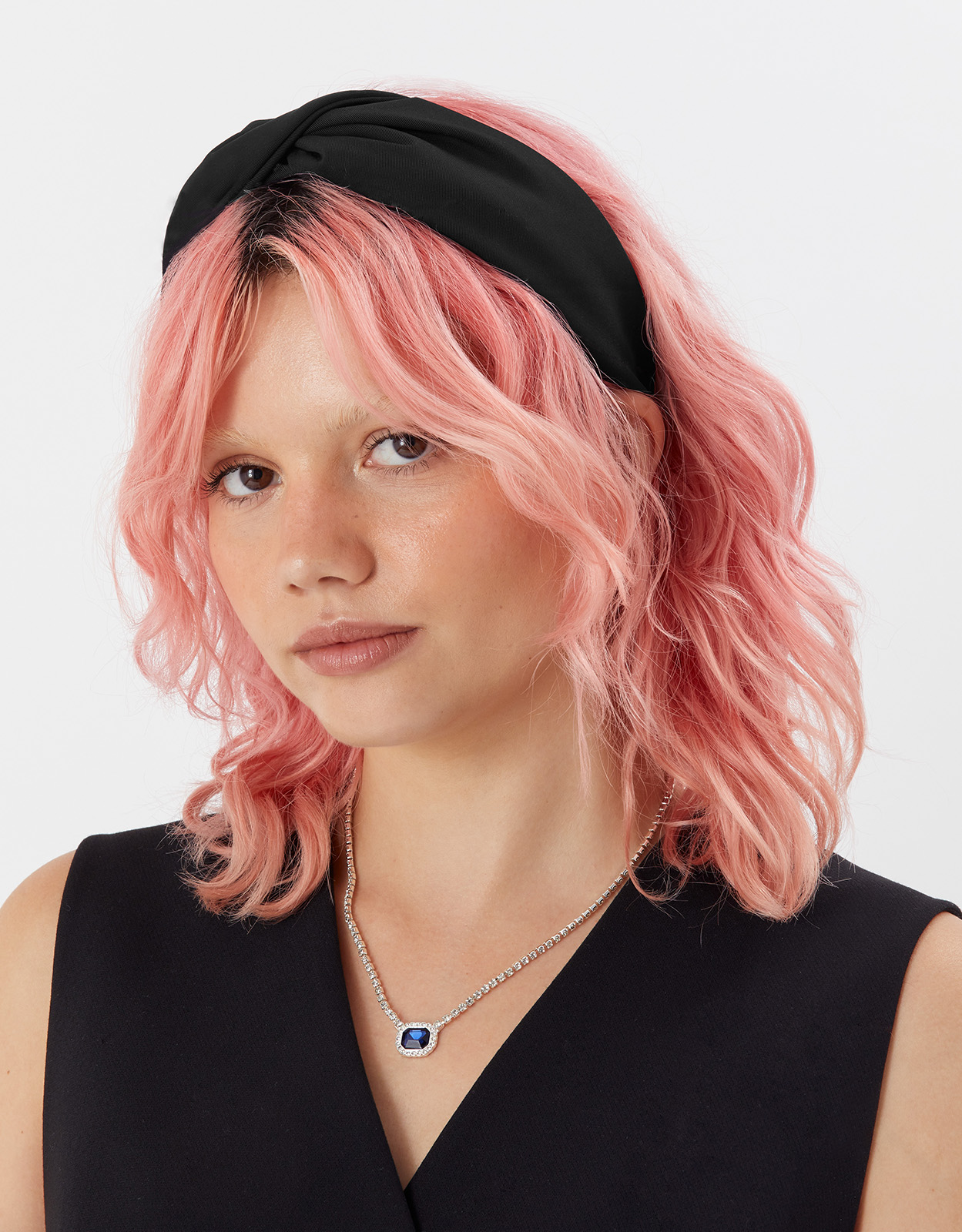 Accessorize Women's Black Wide Twist Headband, Size: 16cm