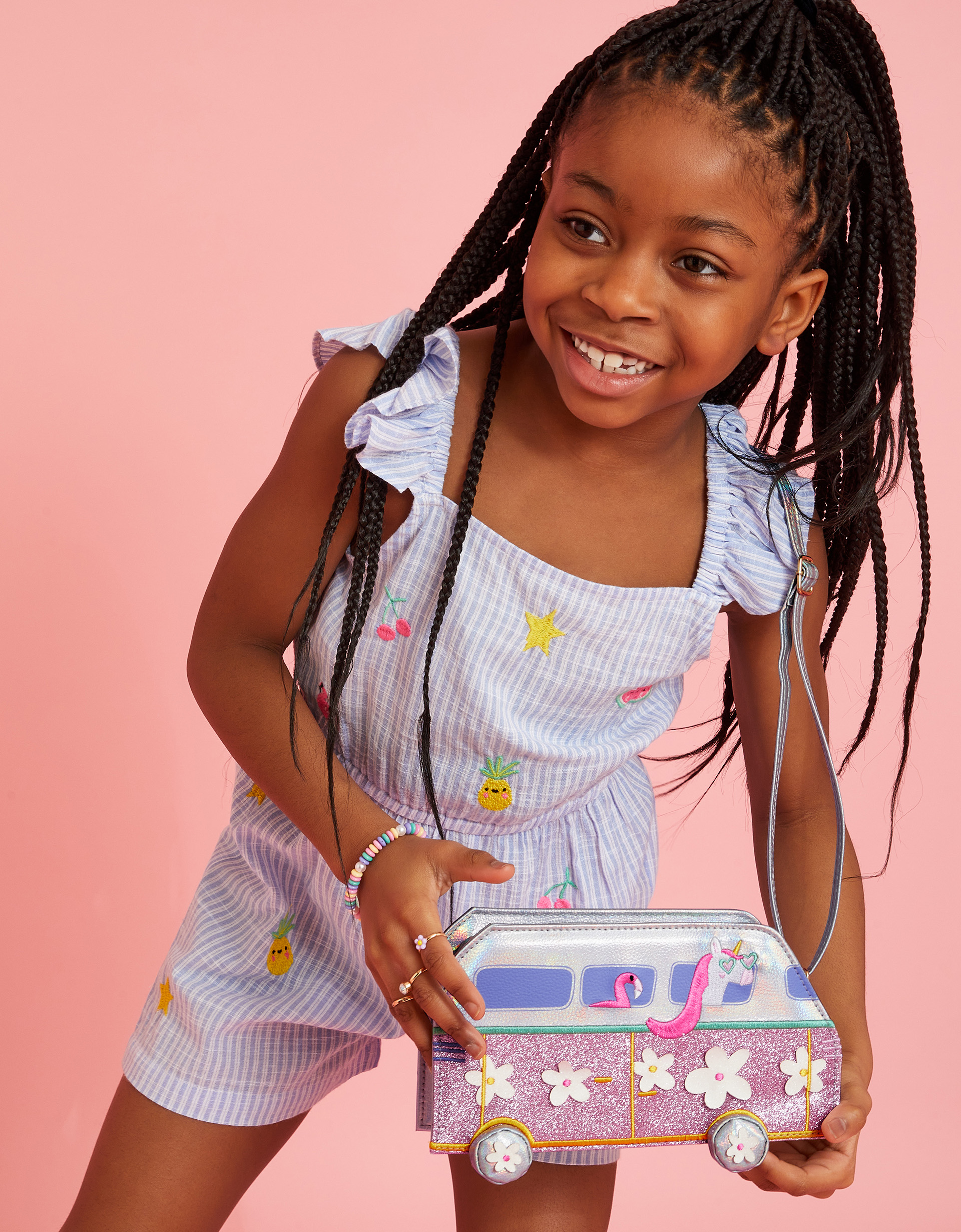 Multicolour Girls Camper Van Cross Body Bag, Kids - Accessorize