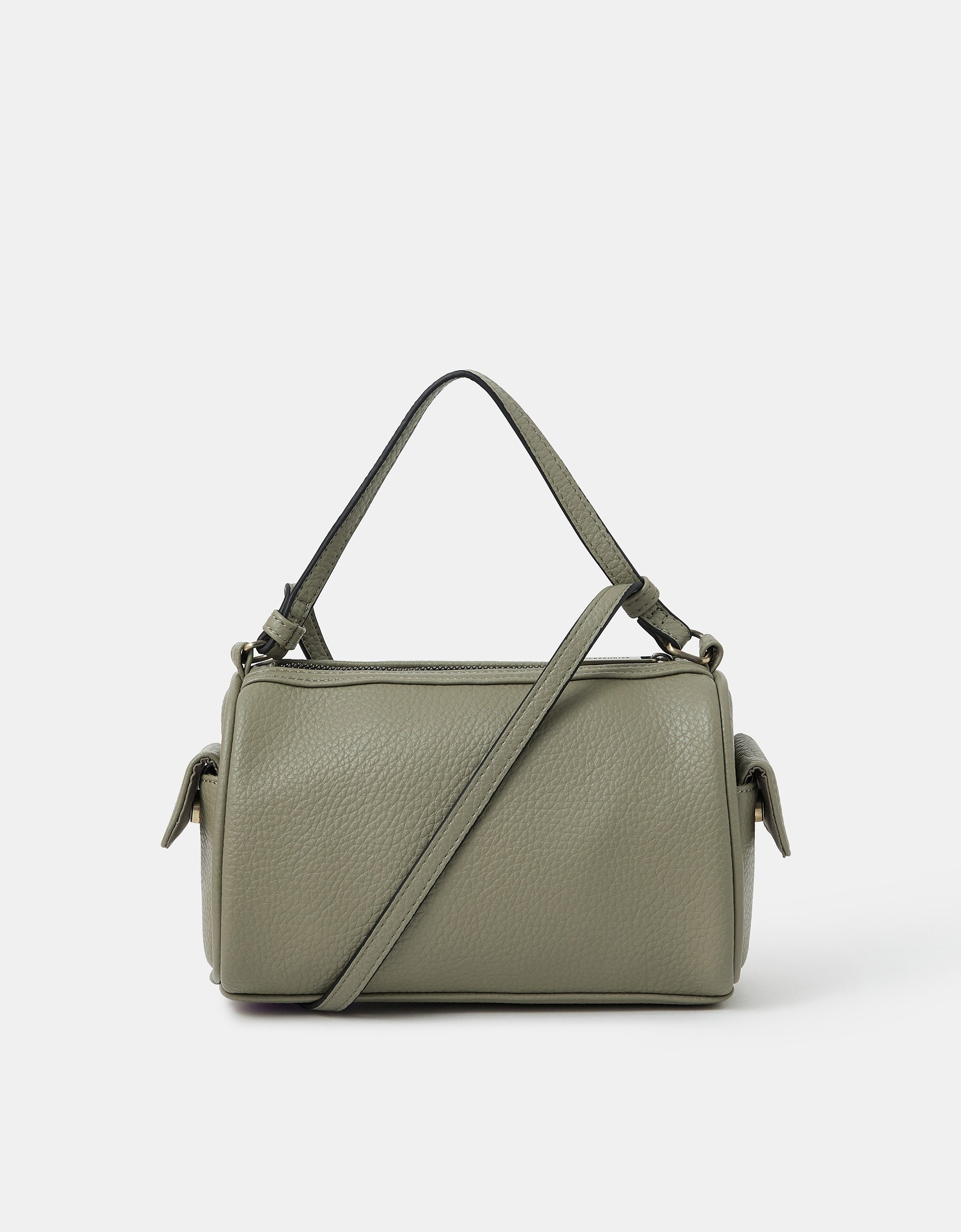 Faux Leather Crossbody Bag Green - Accessorize