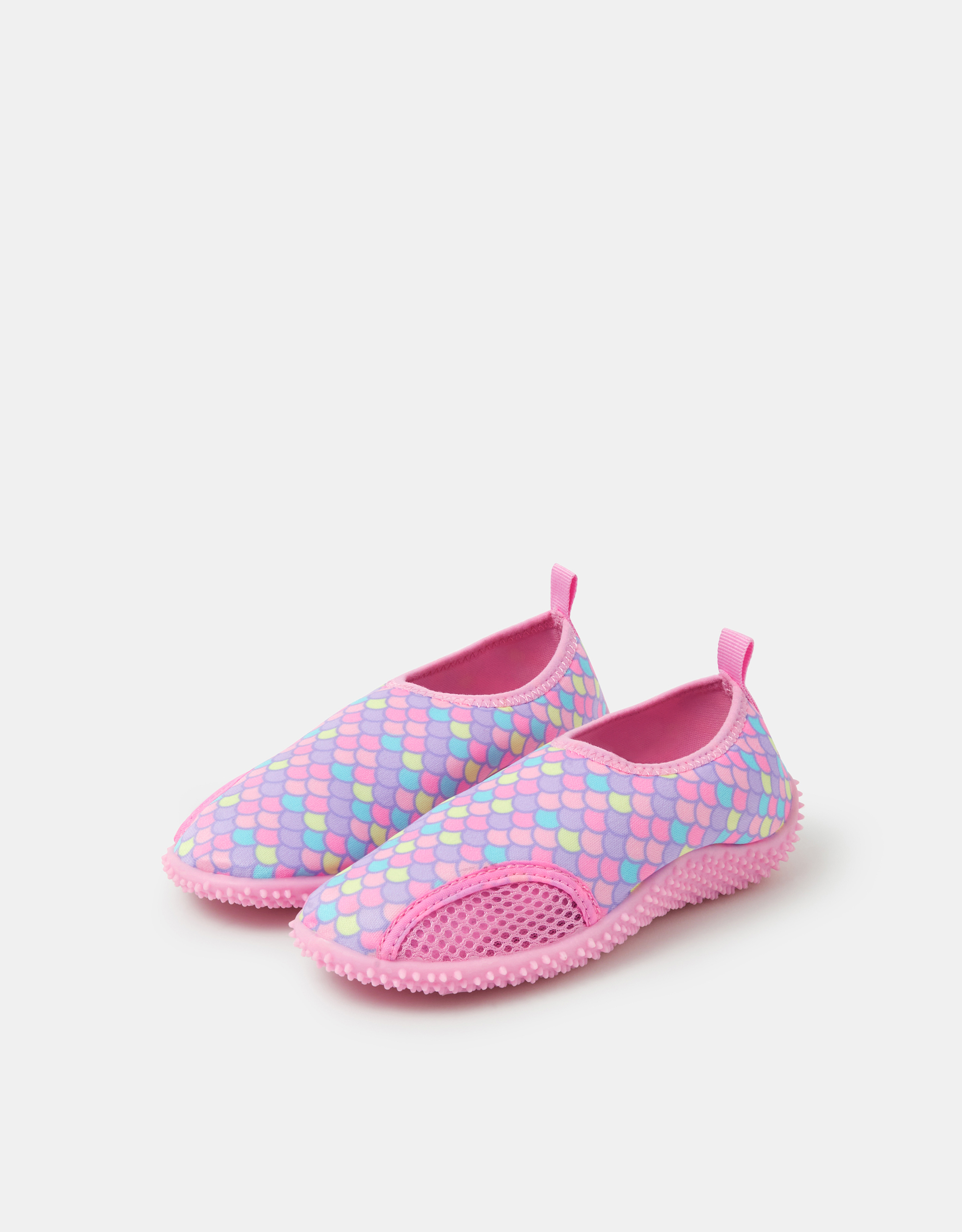 Accessorize Girls Mermaid Swim Shoes, Multi, Size: 1