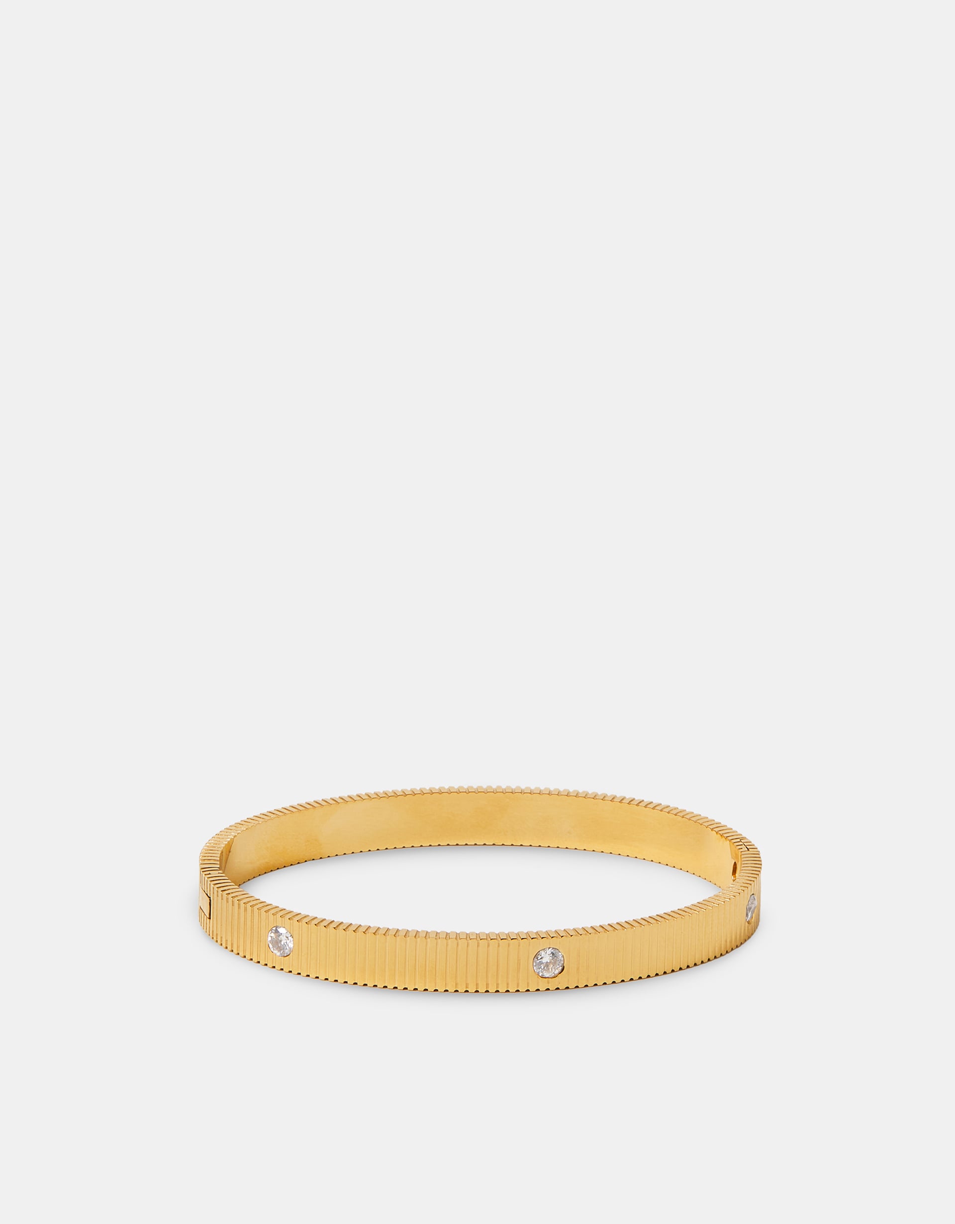 Accessorize Stainless Steel Stone Bangle