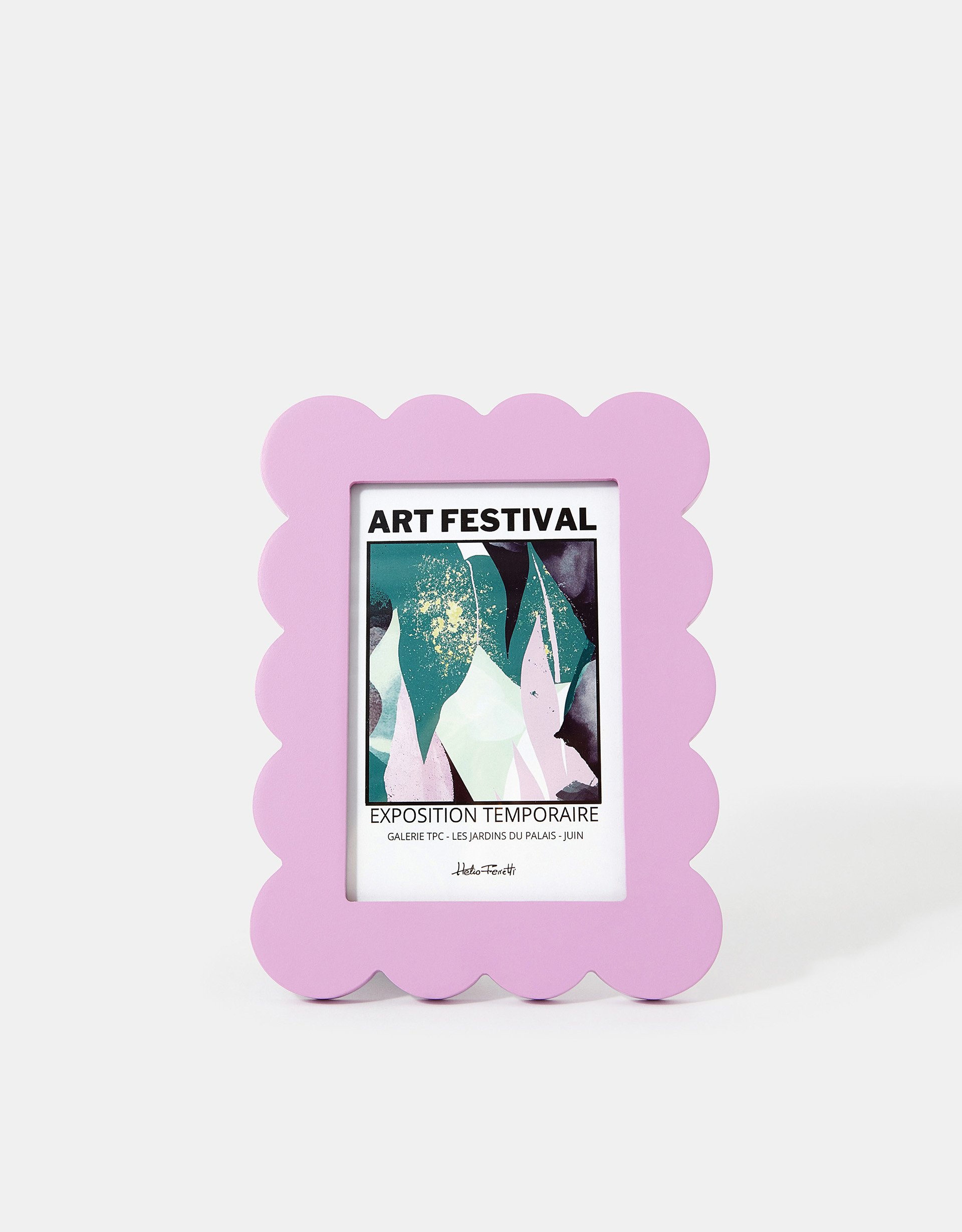 Purple MDF Helio Ferretti Petal Photo Frame, Size: 15x20cm - Accessorize