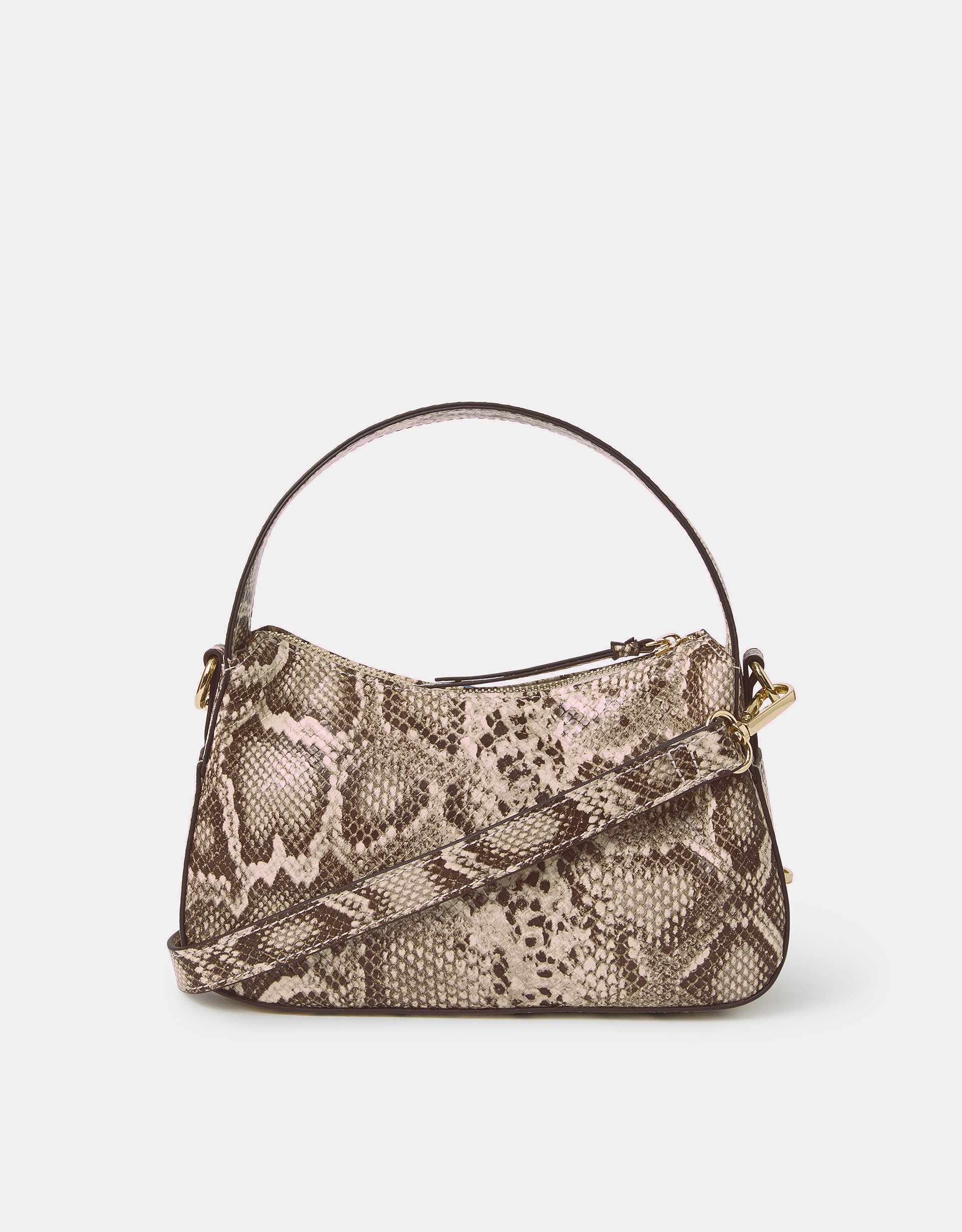 Mini Faux Snakeskin Handbag - Accessorize