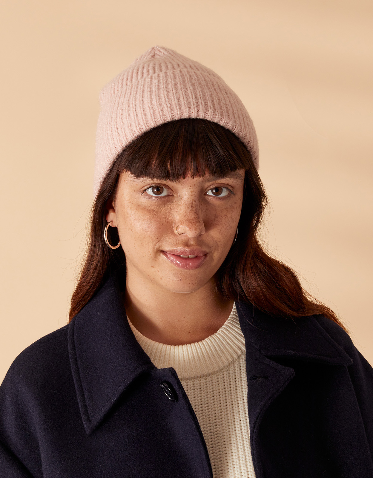 Accessorize Women's Pink Soho Knit Beanie Hat, Size: One Size