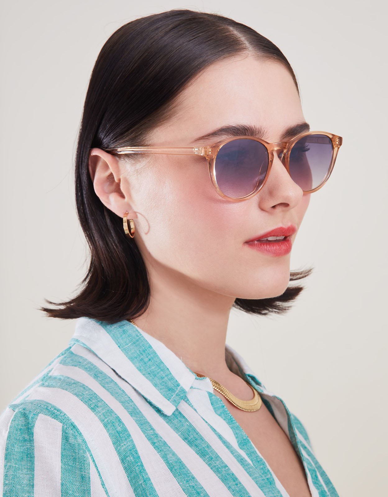 Accessorize Preppy Sunglasses, Pink