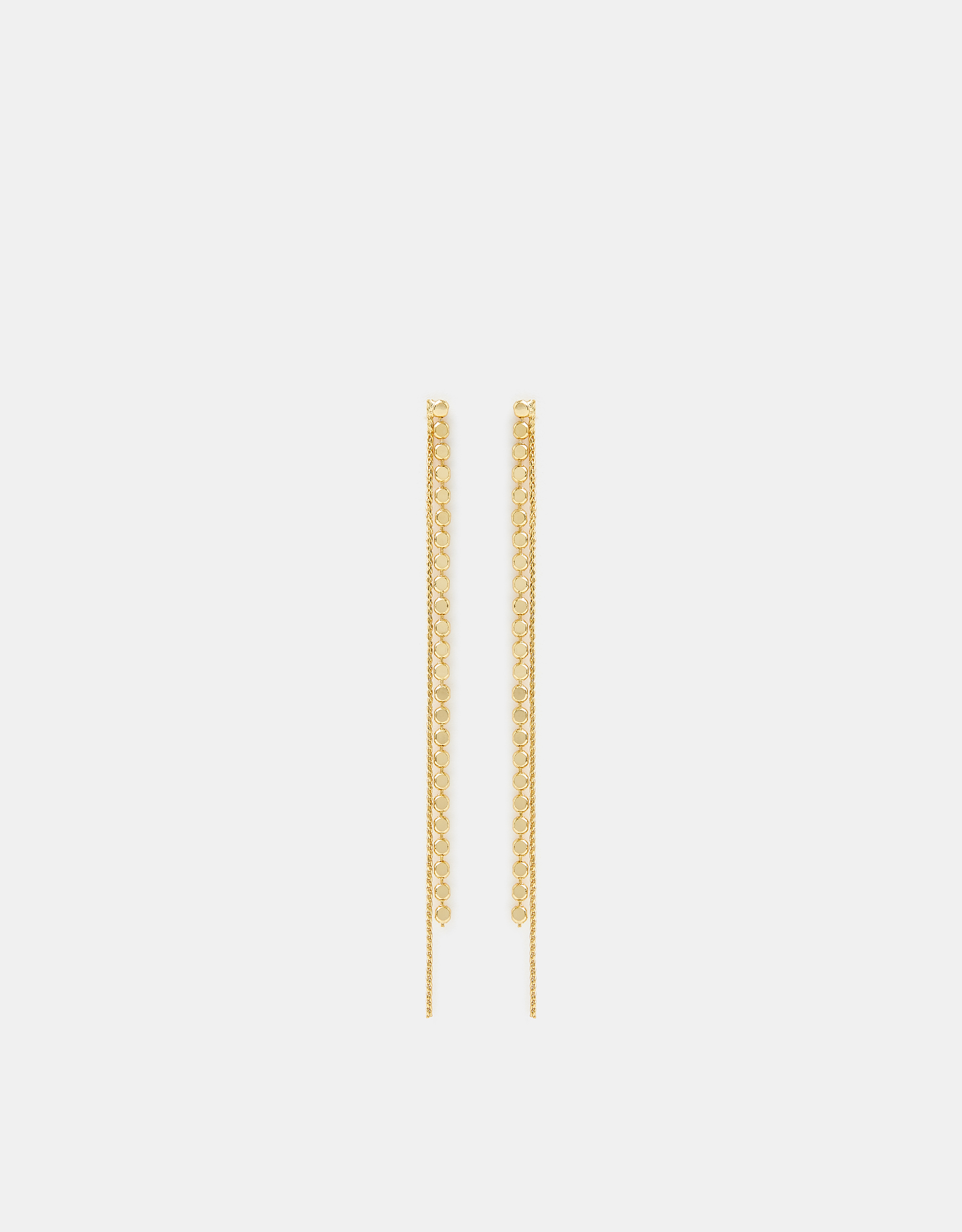 14ct Gold-plated Chain Drop Earrings - Accessorize