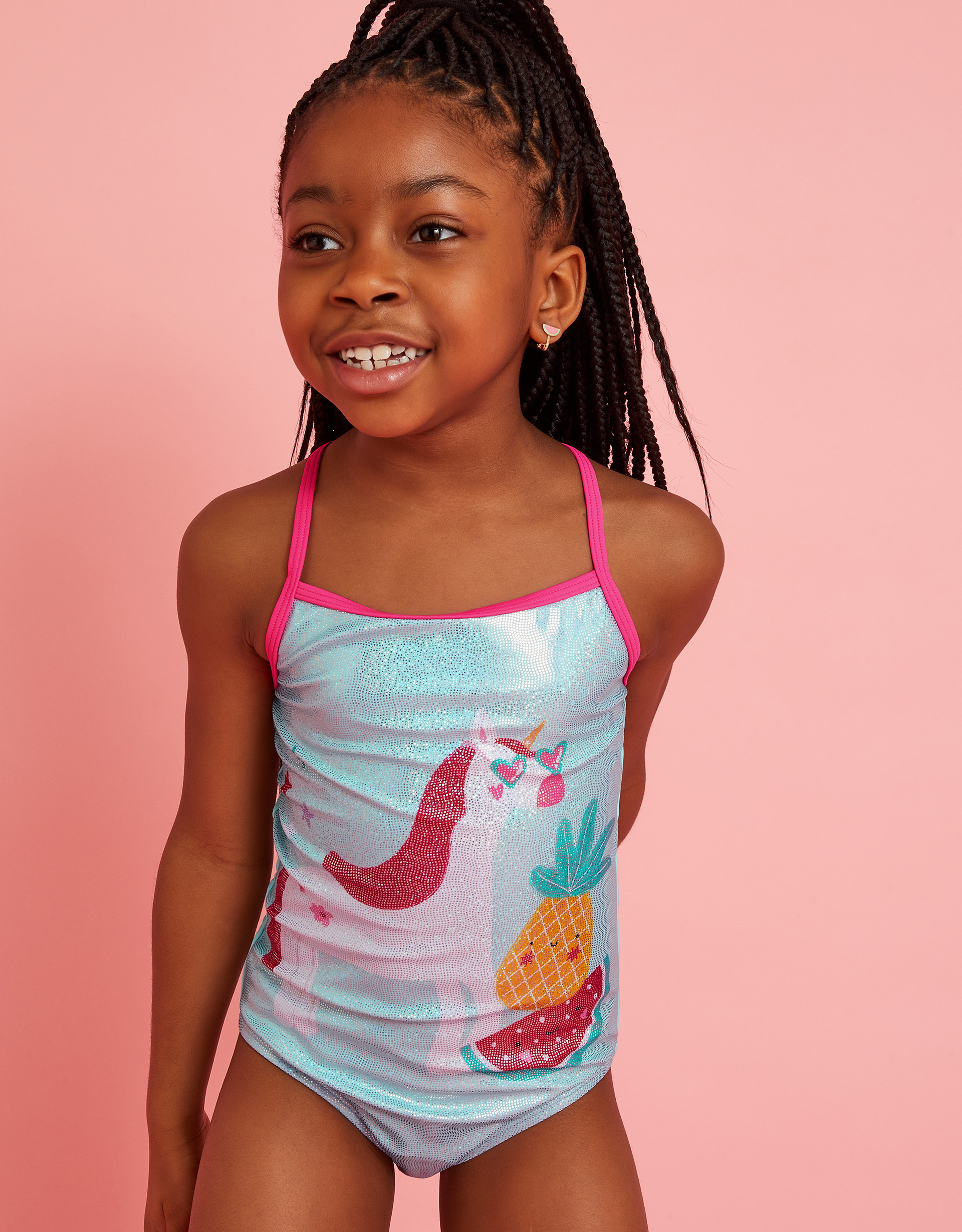 Toddler's Girls Unicorn Swimsuit Multi, Size: 11-12 yrs - Accessorize