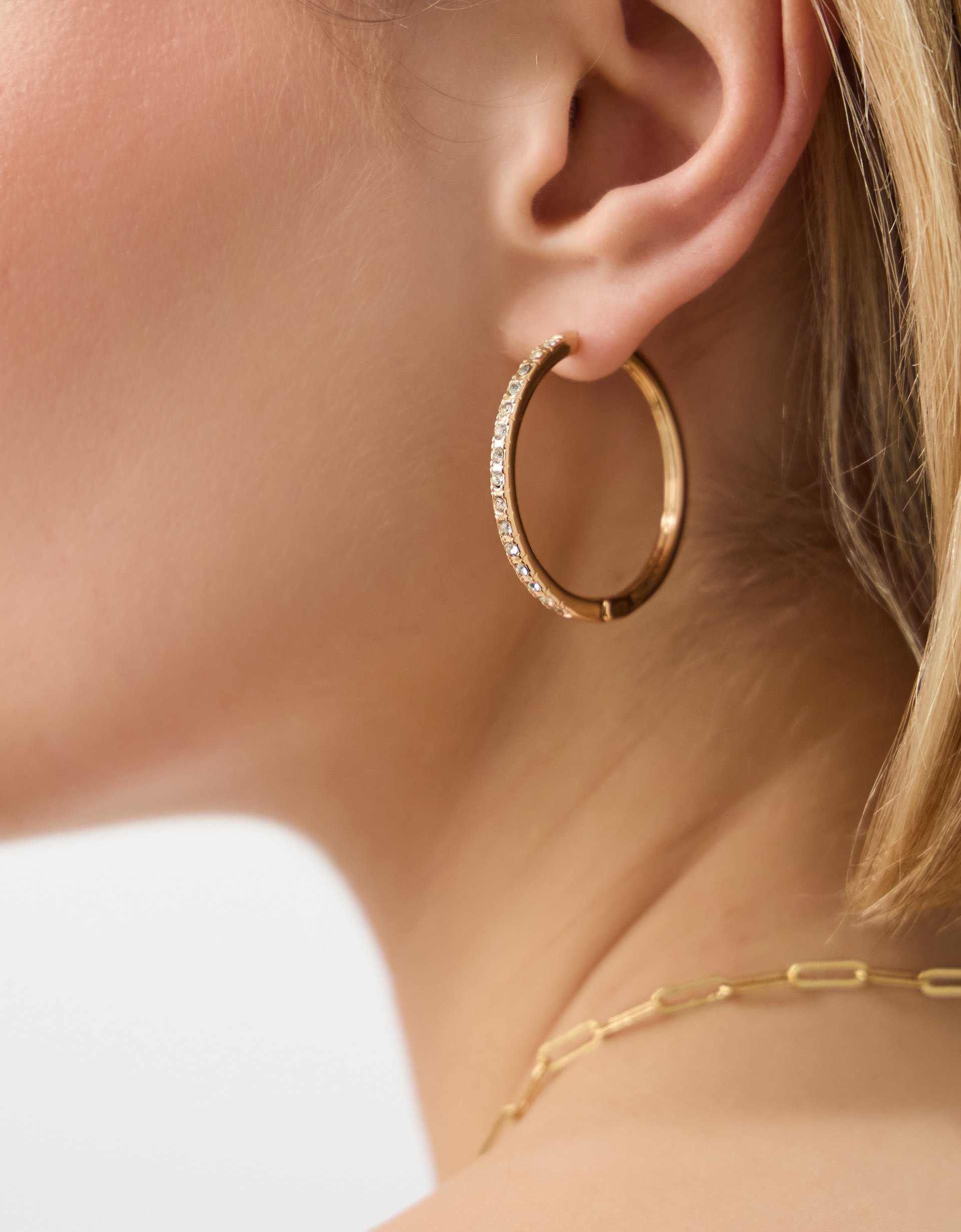 Diamanté Hoop Earrings - Accessorize