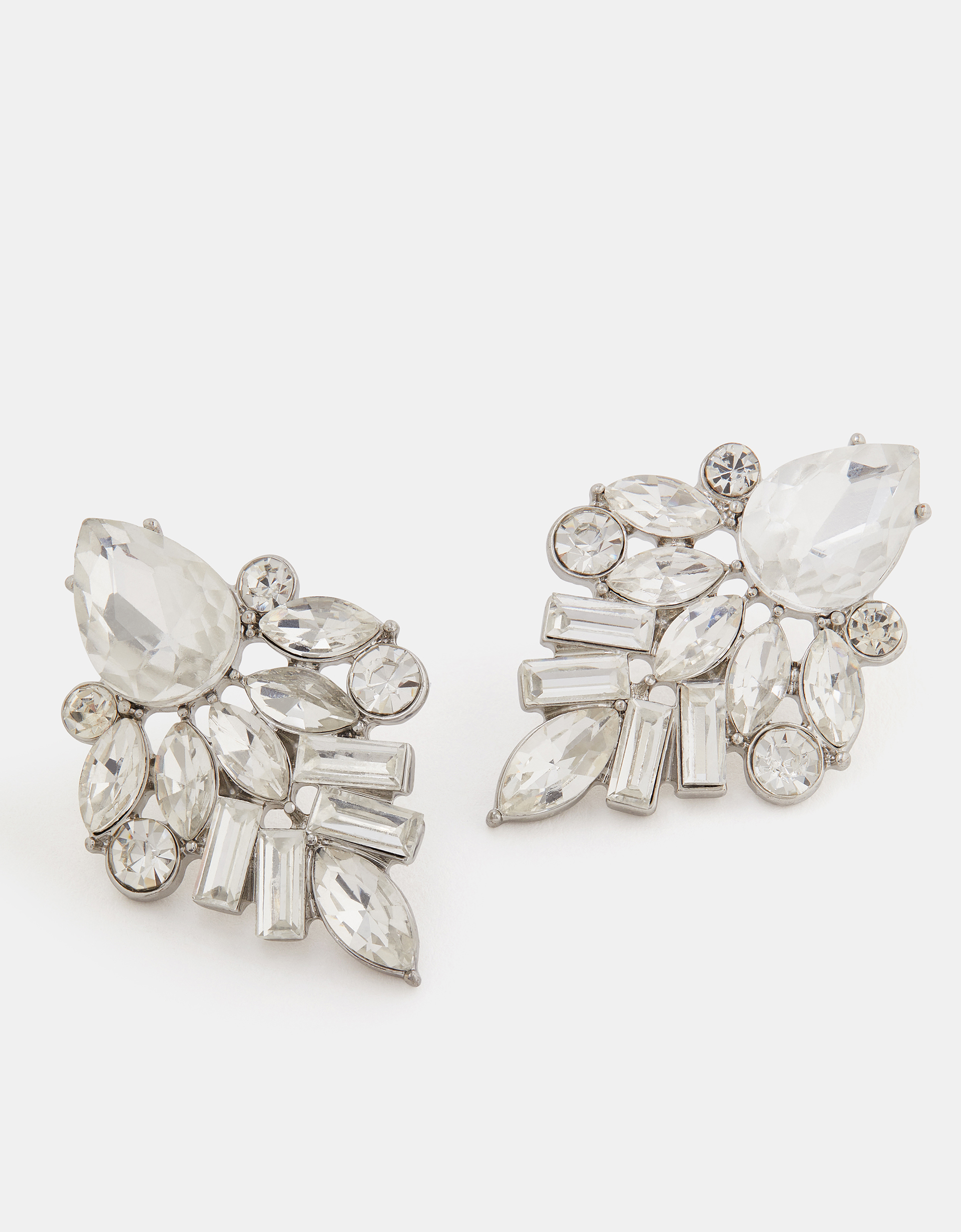 Tan Statement Jewel Drop Earrings - Accessorize