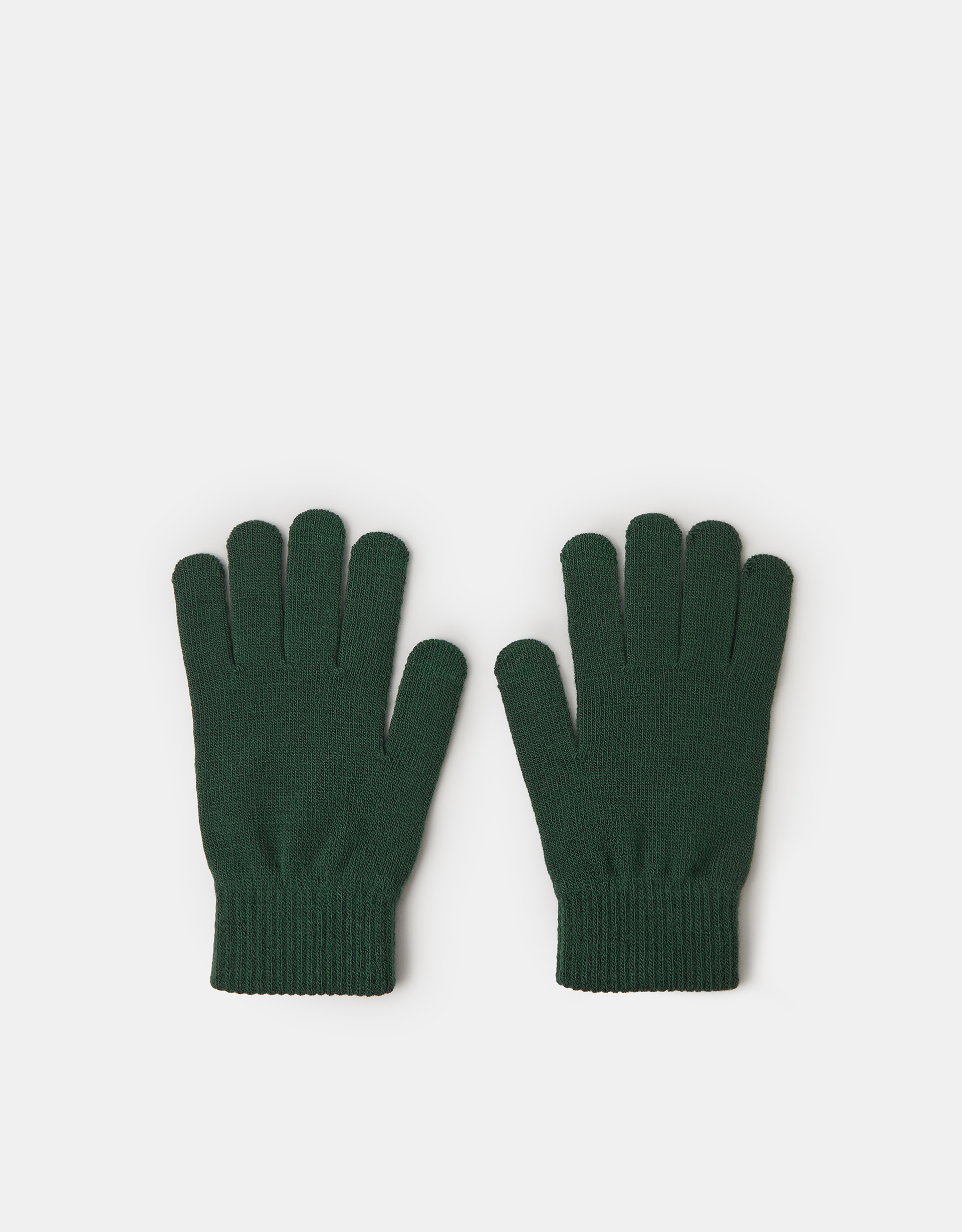 Stretch Touchscreen Gloves Green, Women's - Accessorize