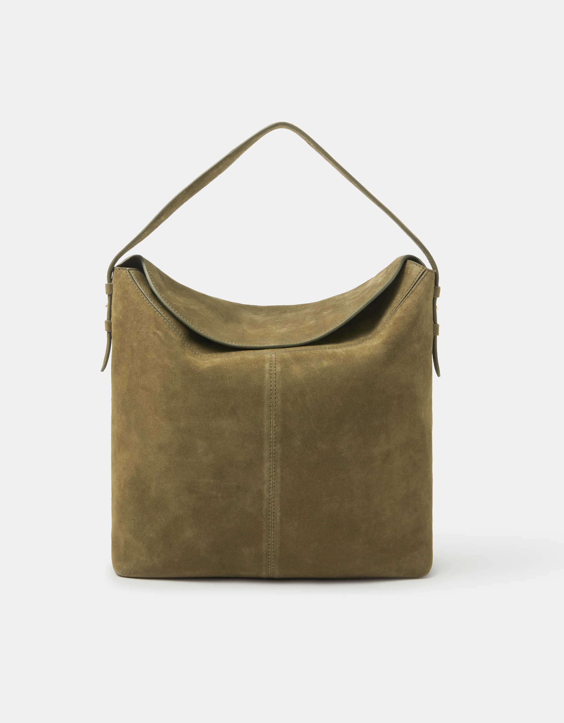 Accessorize Suede Fold Top Shoulder Bag