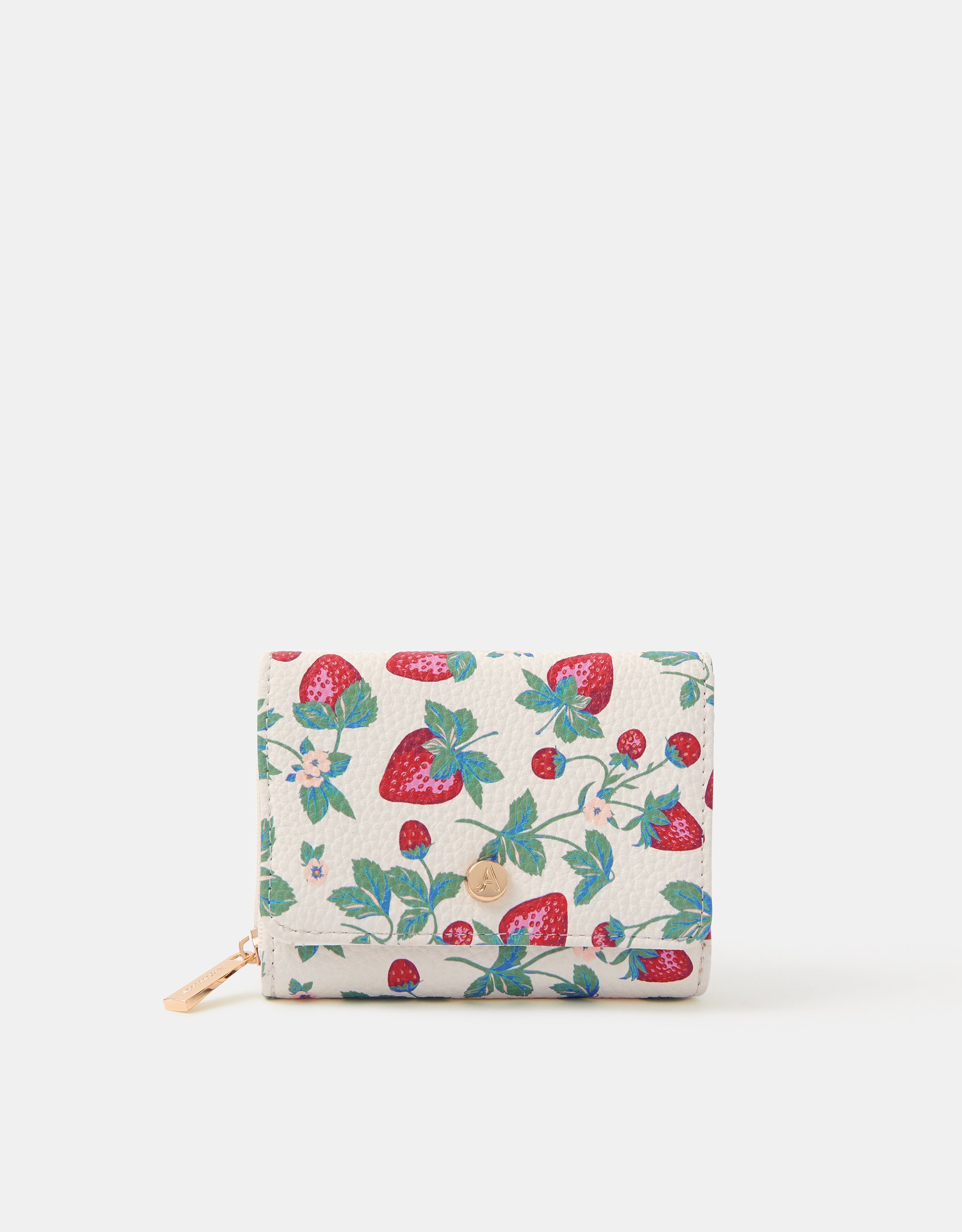 Strawberry Print Tri Fold Purse - Accessorize