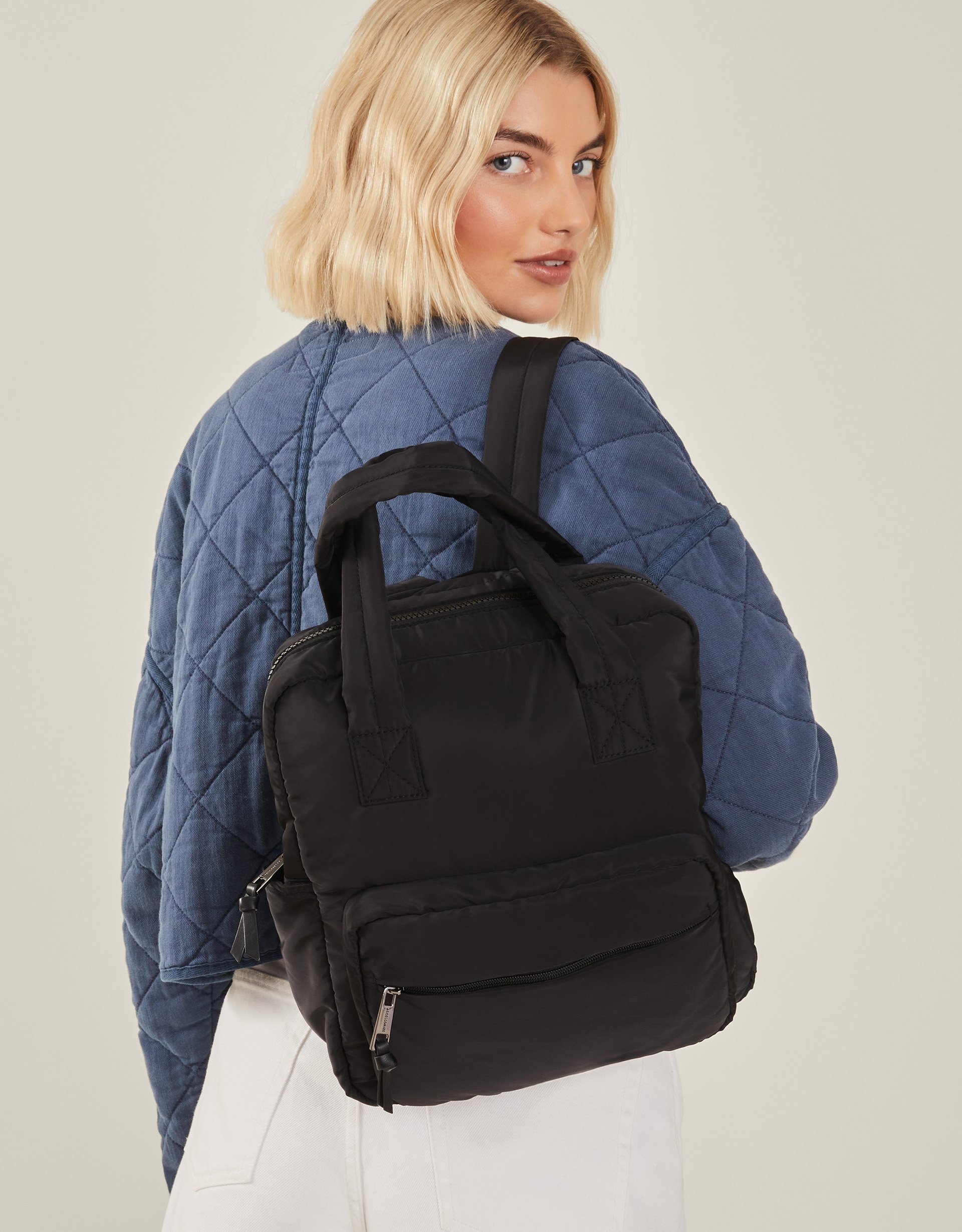 Black Backpack, Size: 30x35cm, Women's - Accessorize