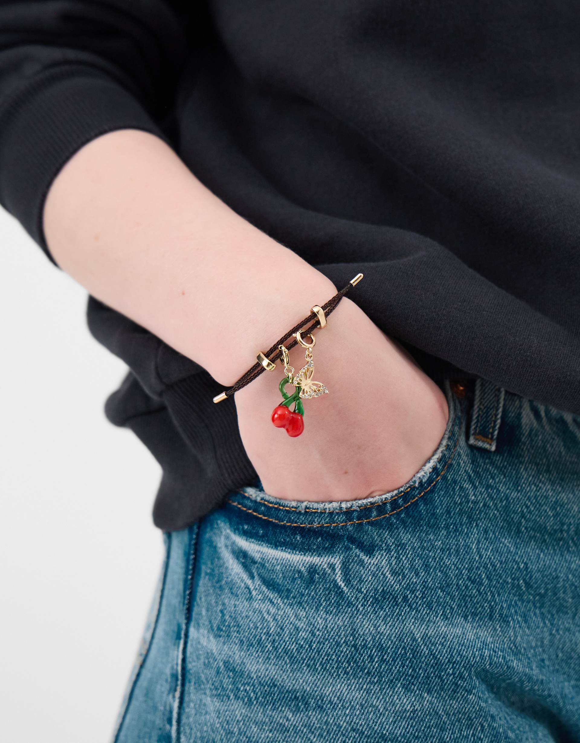 Accessorize Butterfly Jewellery Charm, Gold