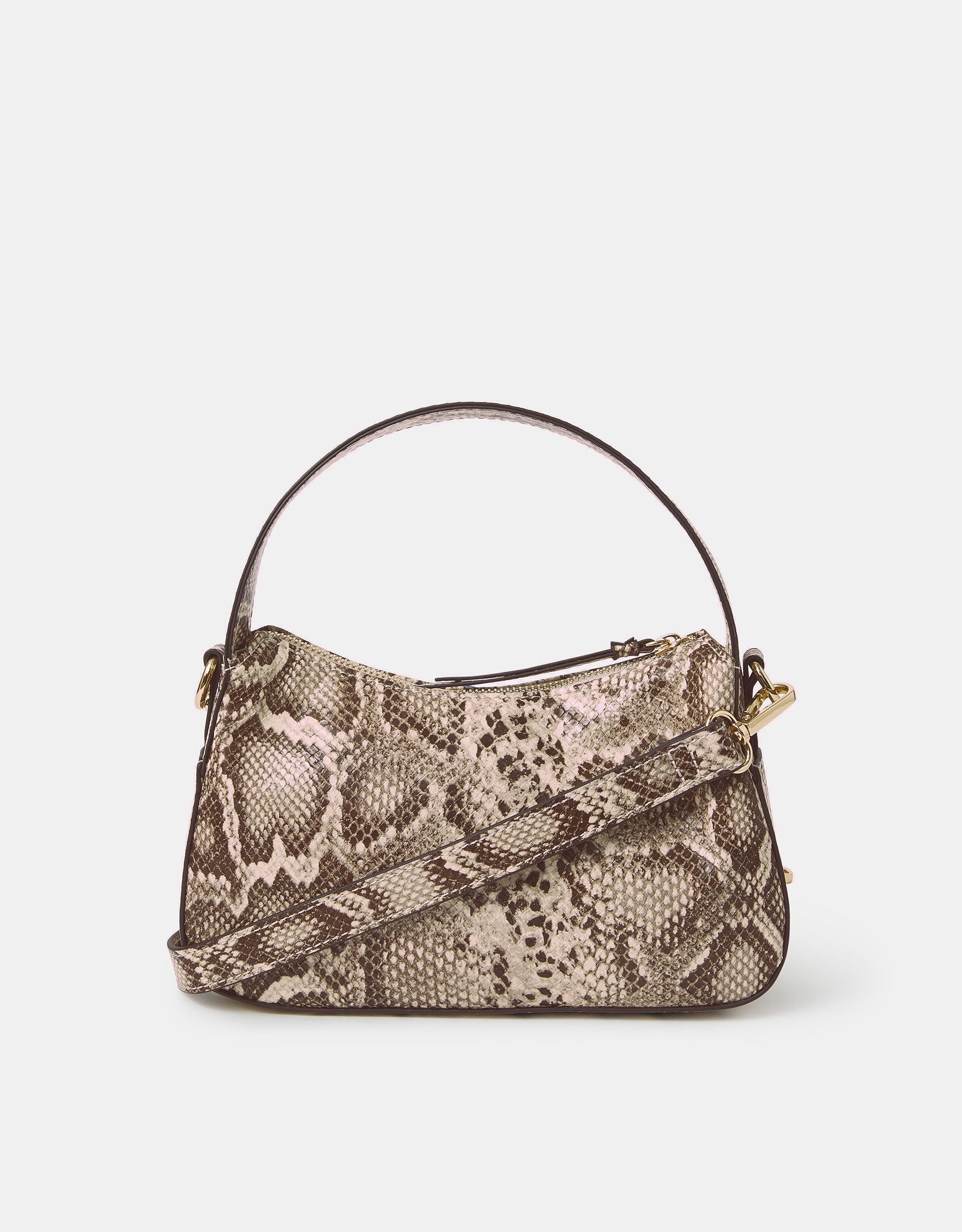 Mini Faux Snakeskin Handbag - Accessorize