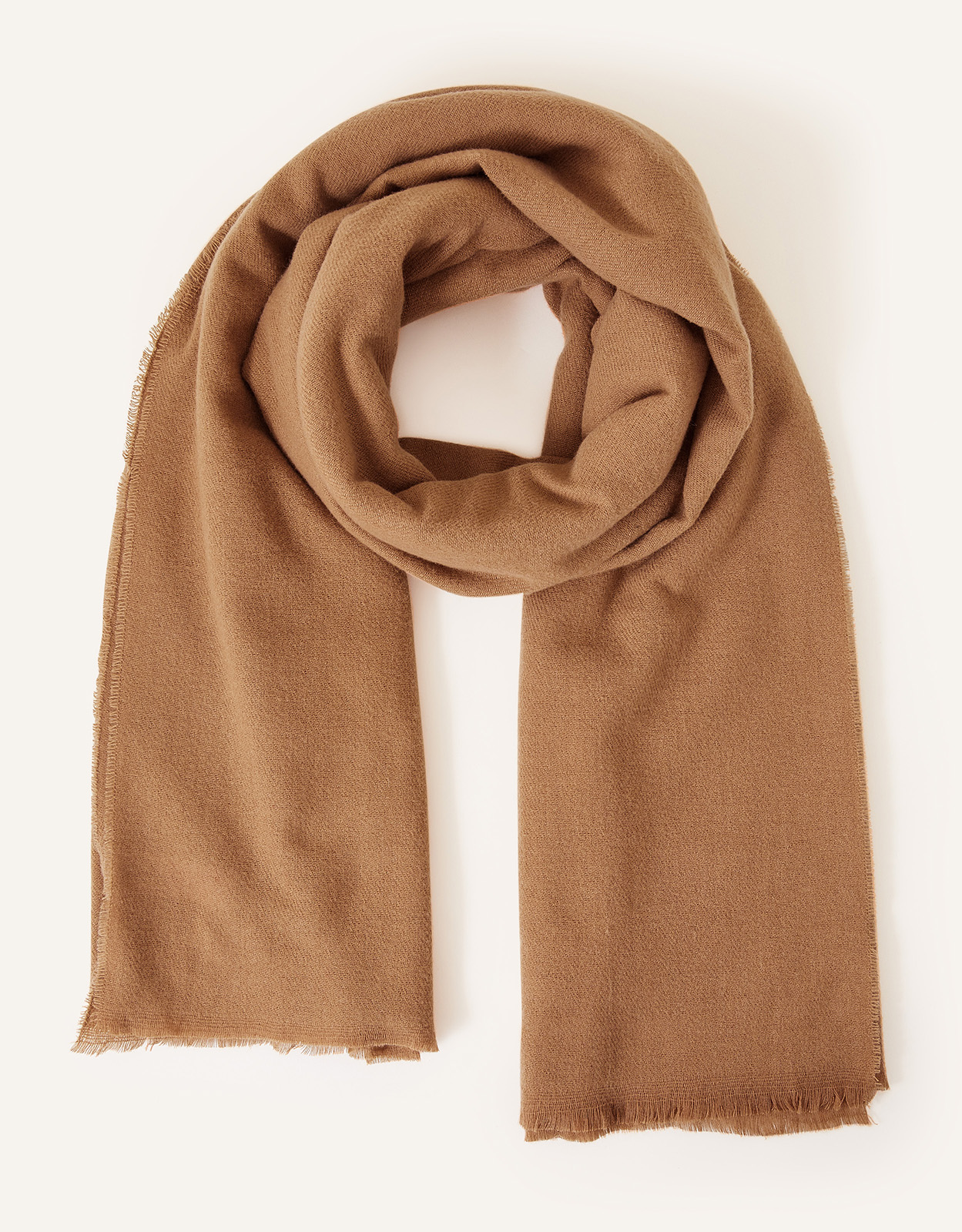 Accessorize Women's Brown Grace Super-Soft Blanket Scarf, Size: 100x180cm