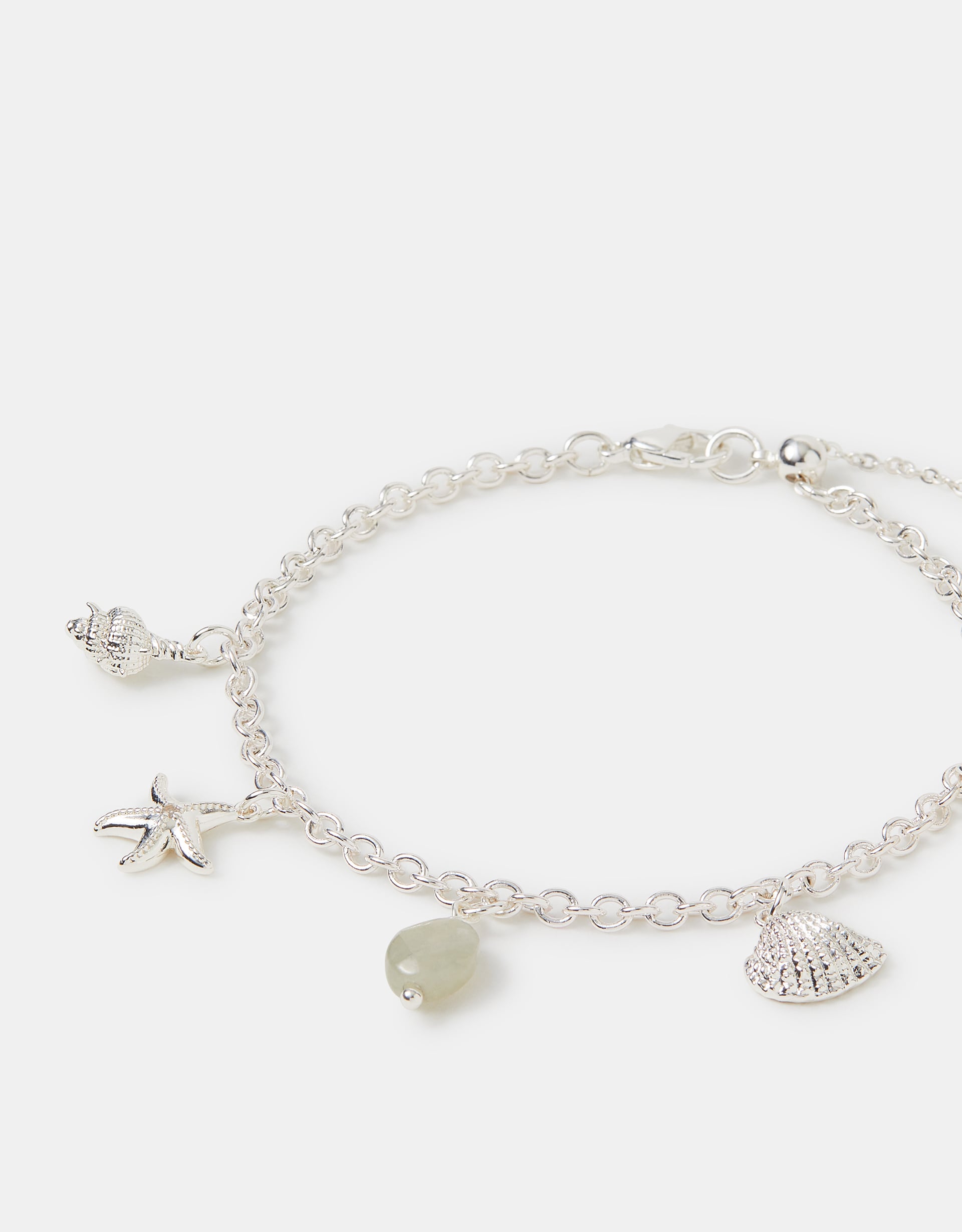 Accessorize Decor Sterling Silver-Plated Ocean Charm Bracelet