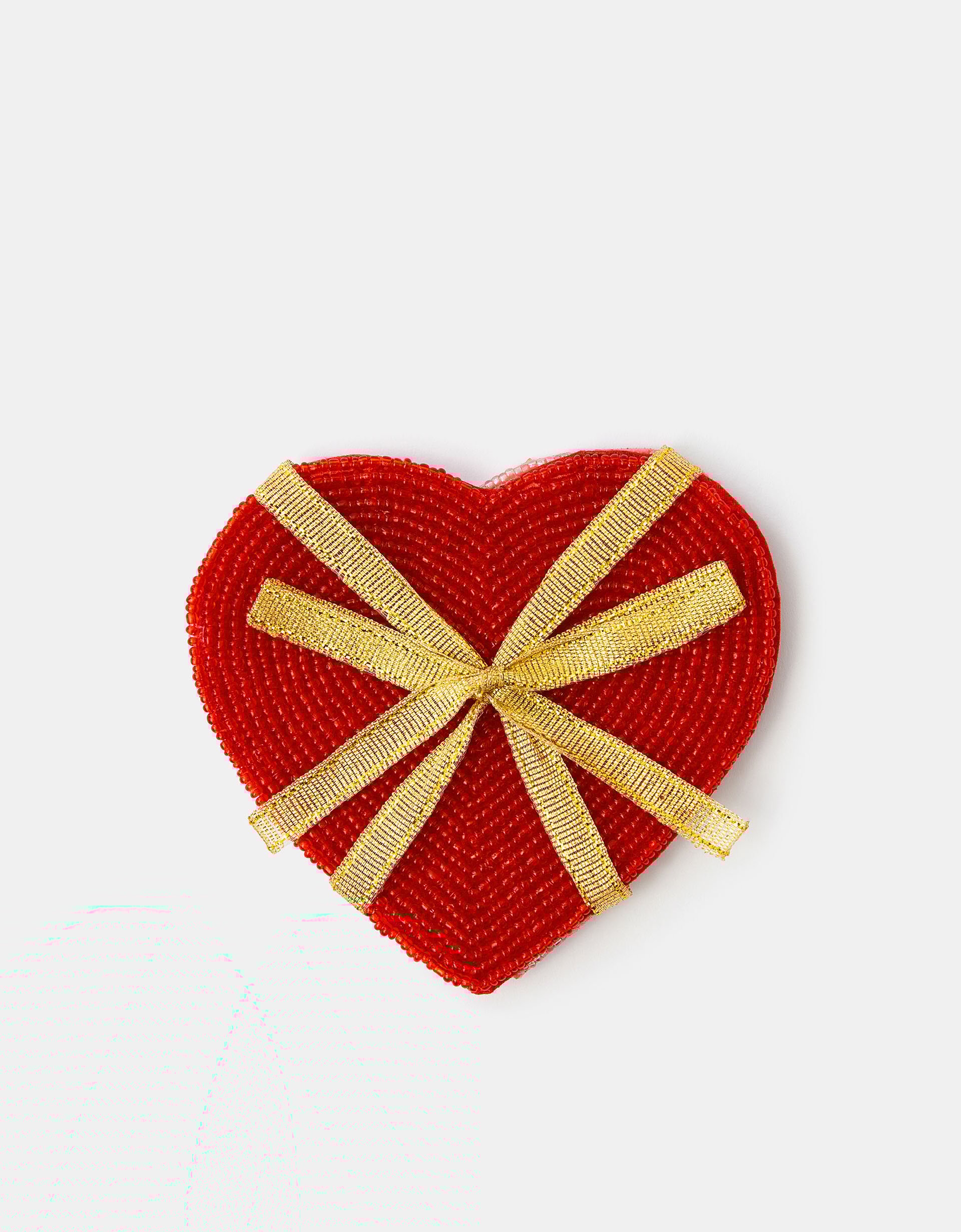 Pink 2-Pack Beaded Heart Coasters - Accessorize
