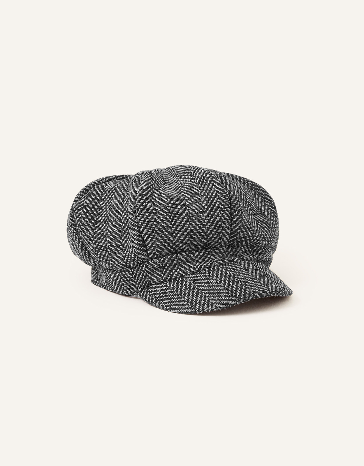 Accessorize Men's Herringbone Baker Boy Hat, Size: One Size