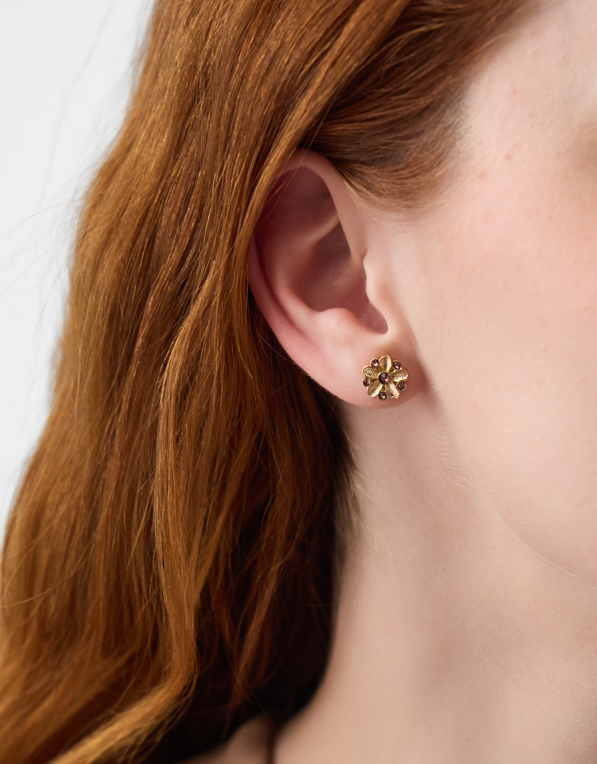 Gold 5-Pack Flower Stud Earrings - Accessorize