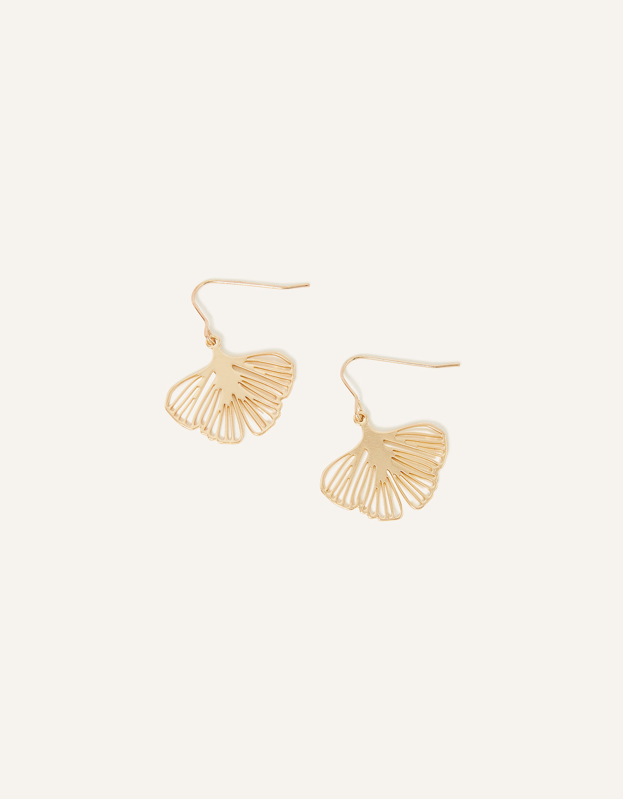 Accessorize Women's Gold Butterfly Filigree Cut-Out Drop Earrings, Size: 3cm