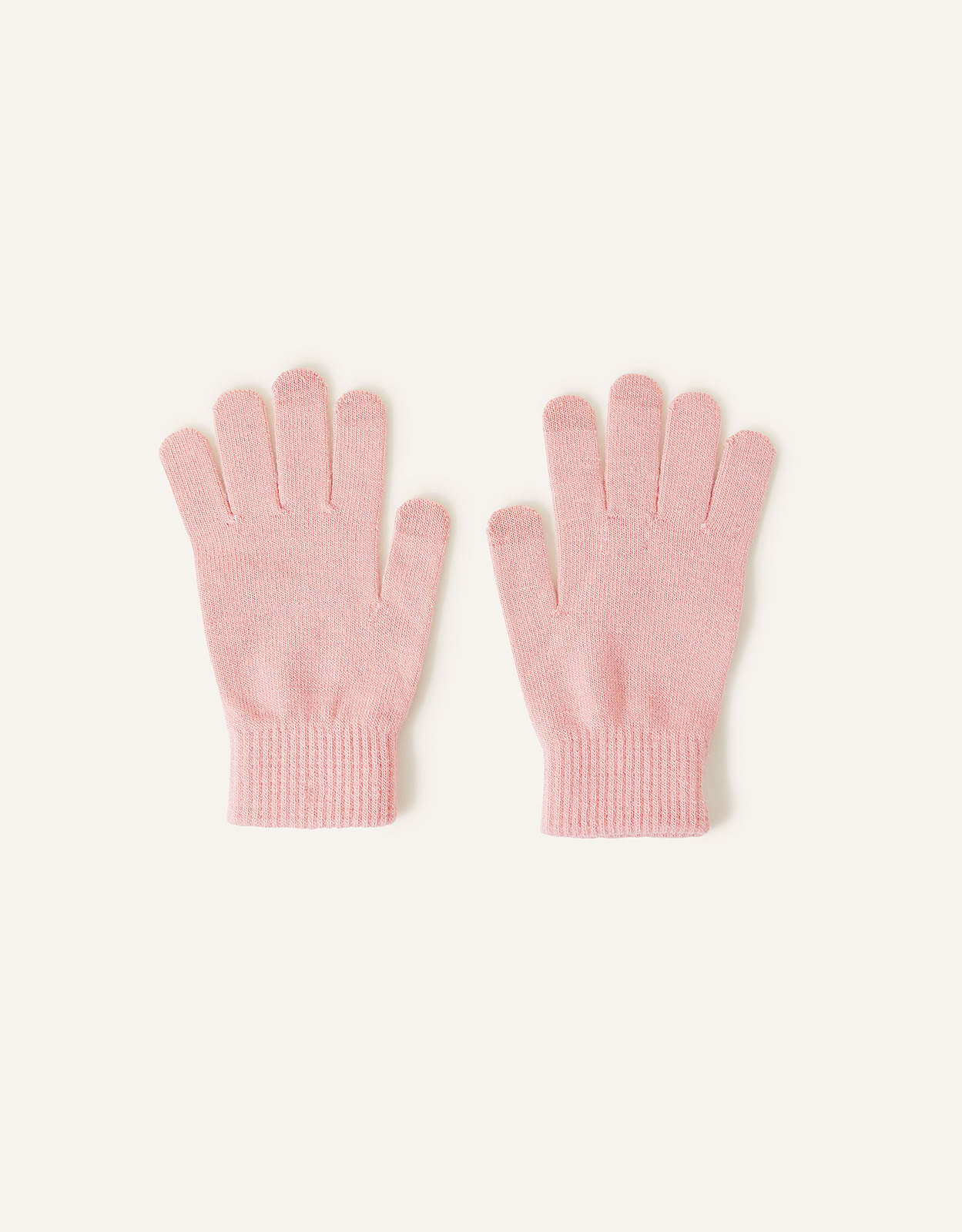 Accessorize Pink Super Stretch Touch Gloves, Size: One Size