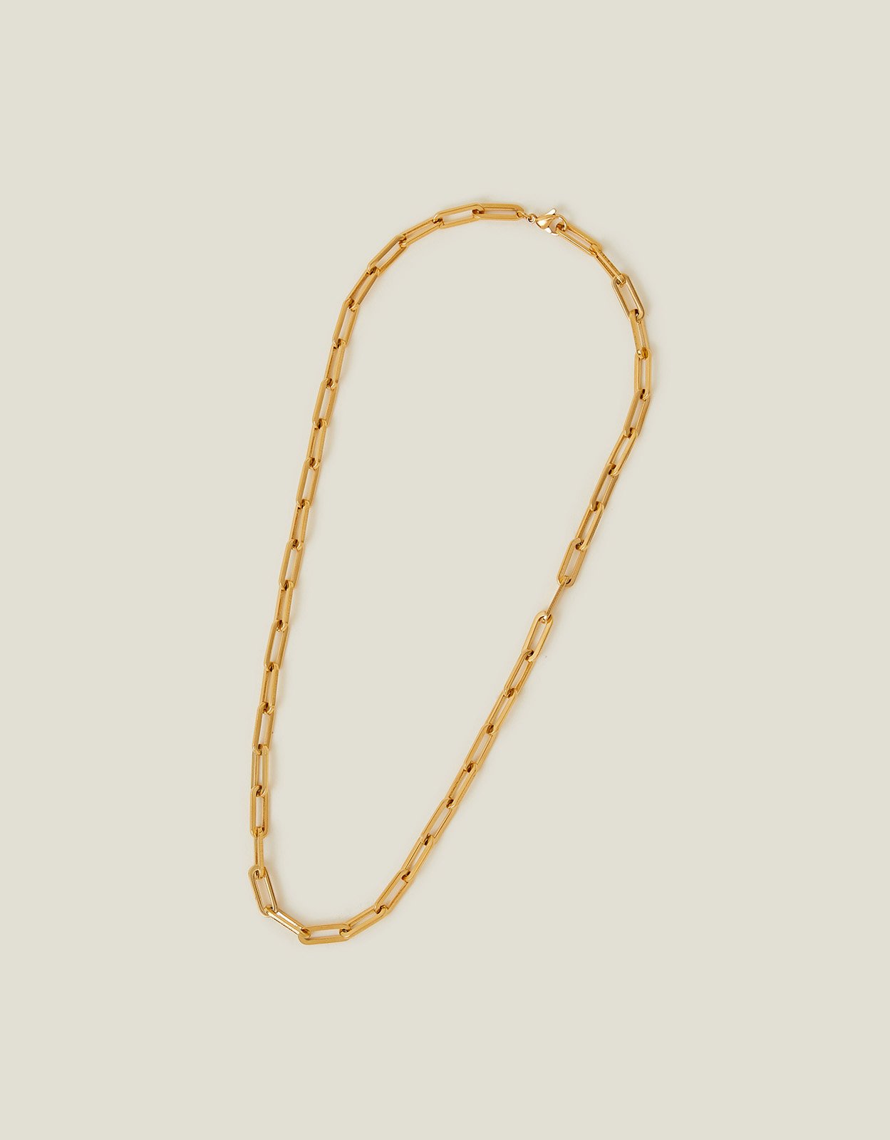 Tan Stainless Steel Chunky Chain Necklace, Women's - Accessorize