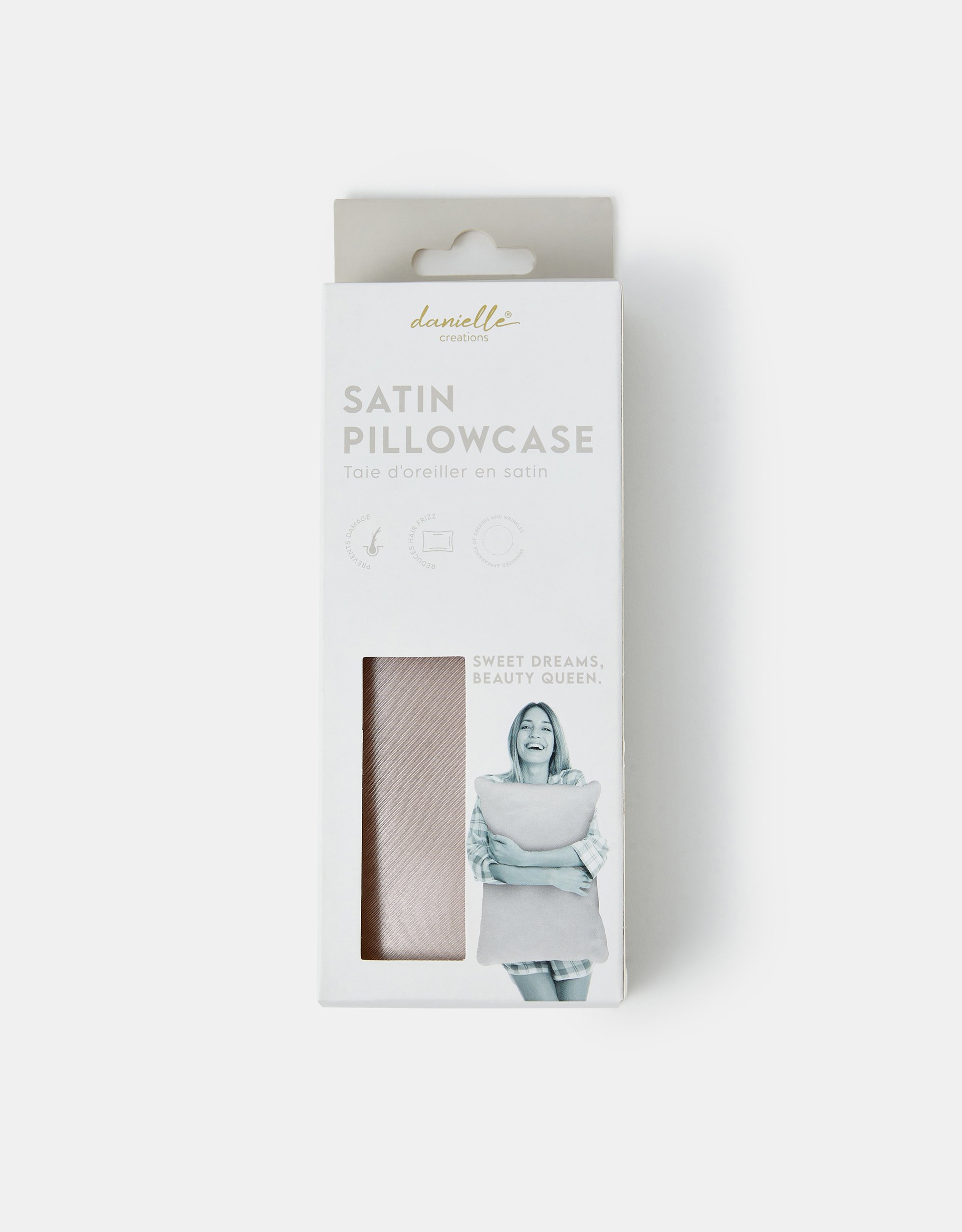 Red Danielle Creations Satin Pillowcase - Accessorize