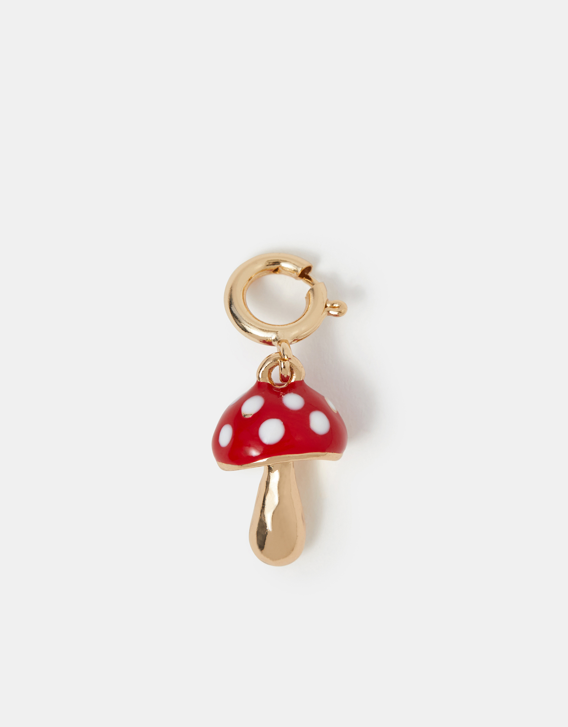 Accessorize Lace Mushroom Jewellery Charm, Gold