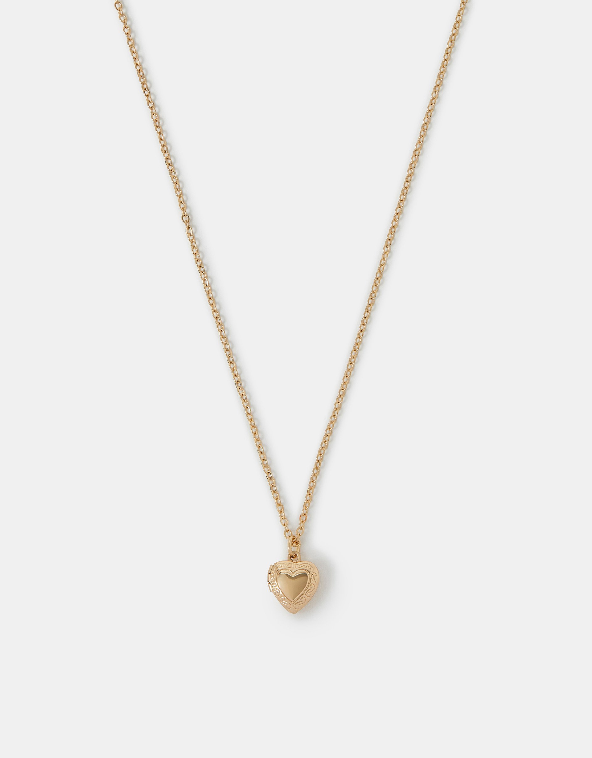 Heart Locket Pendant Necklace - Accessorize
