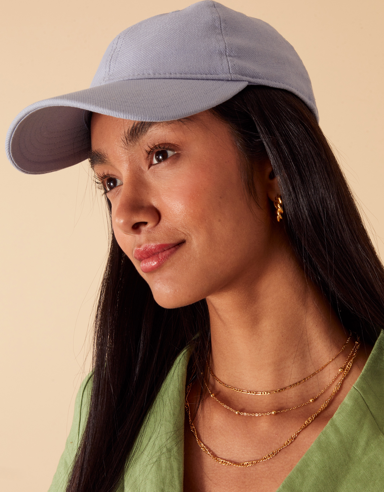 Accessorize Women's Blue Lightweight Twill Baseball Cap, Size: One Size