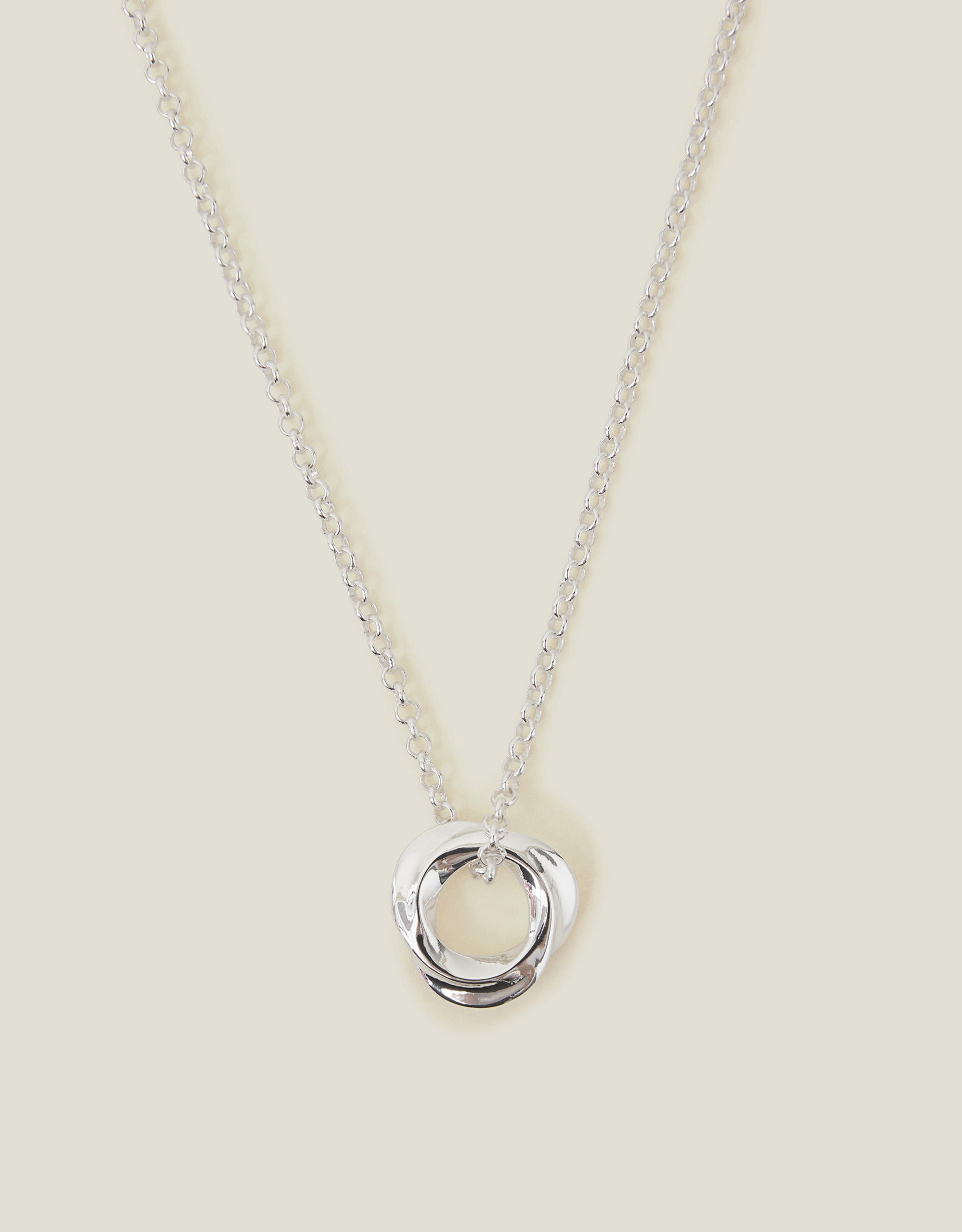 Multicolour Sterling Silver-plated Chunky Pendant Necklace - Accessorize