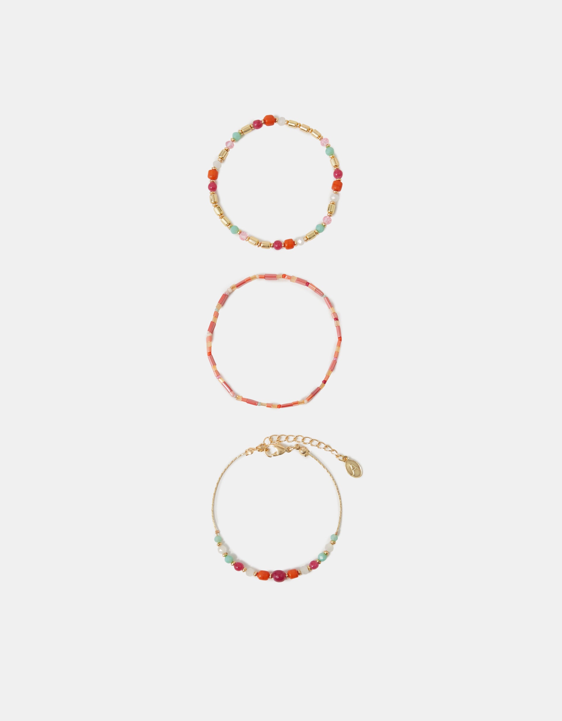 Accessorize 3-Pack Beaded Bracelets