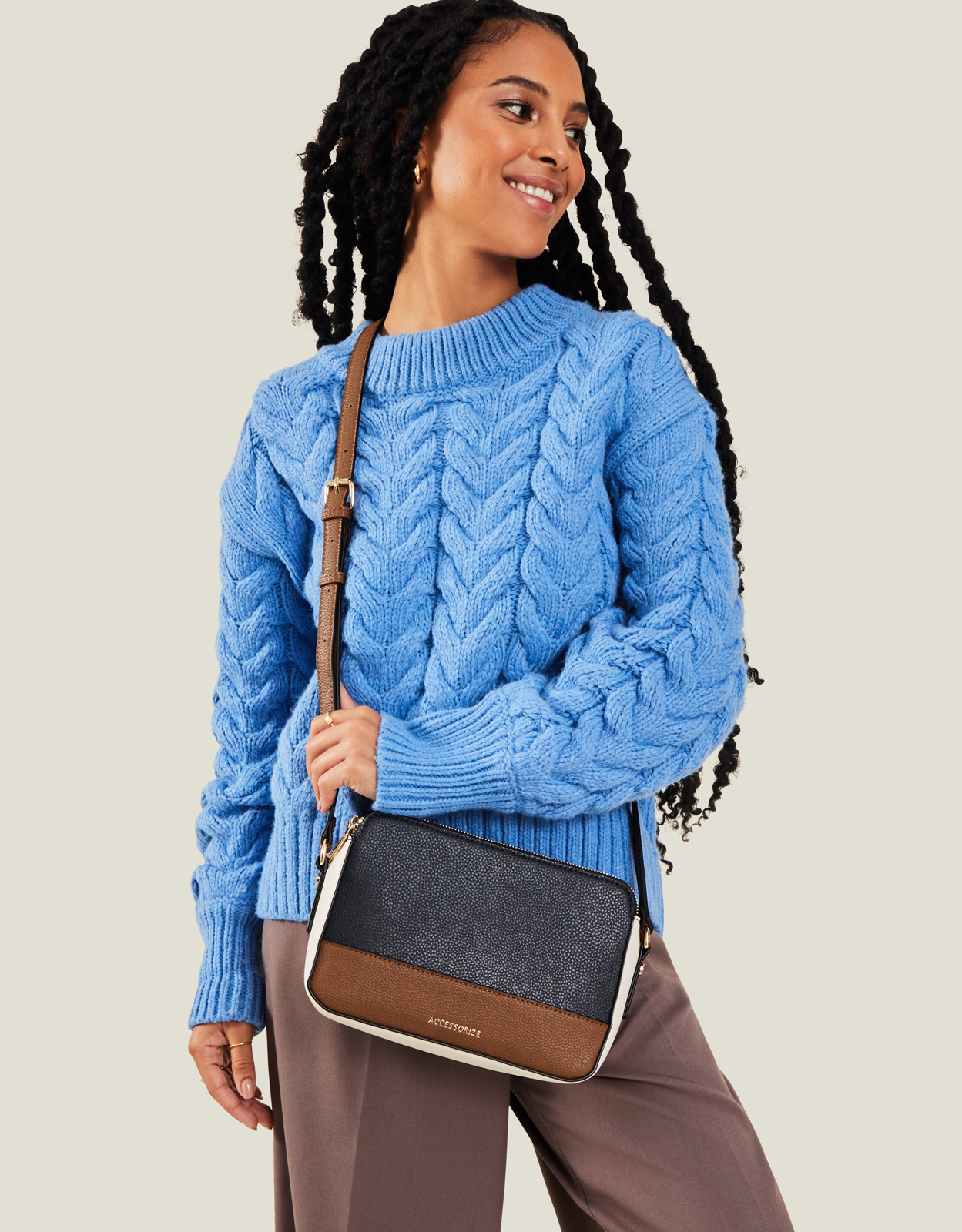 Suedette Classic Cross-body Bag Multi, Size: 16x23cm, Women's - Accessorize