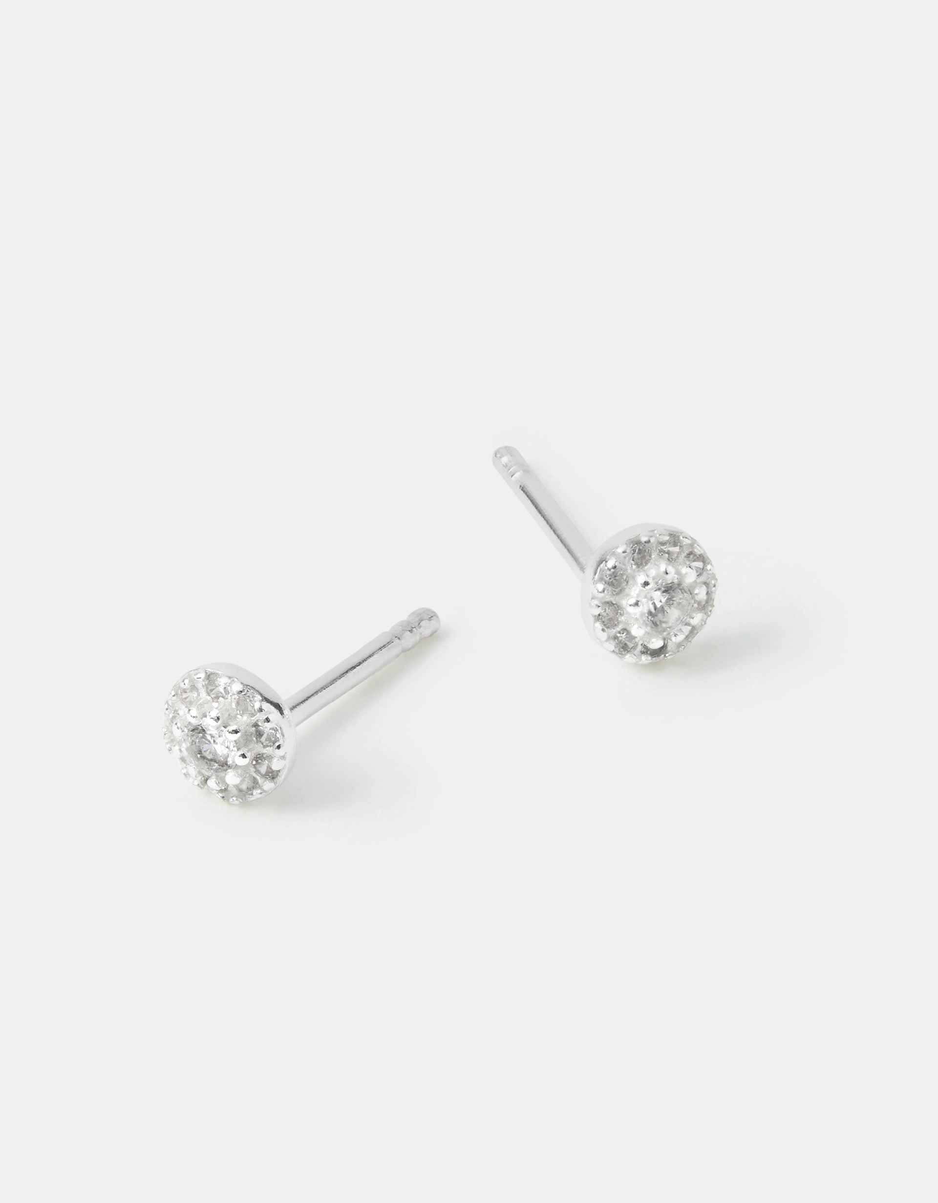 Accessorize Sterling Silver Halo Stud Earrings