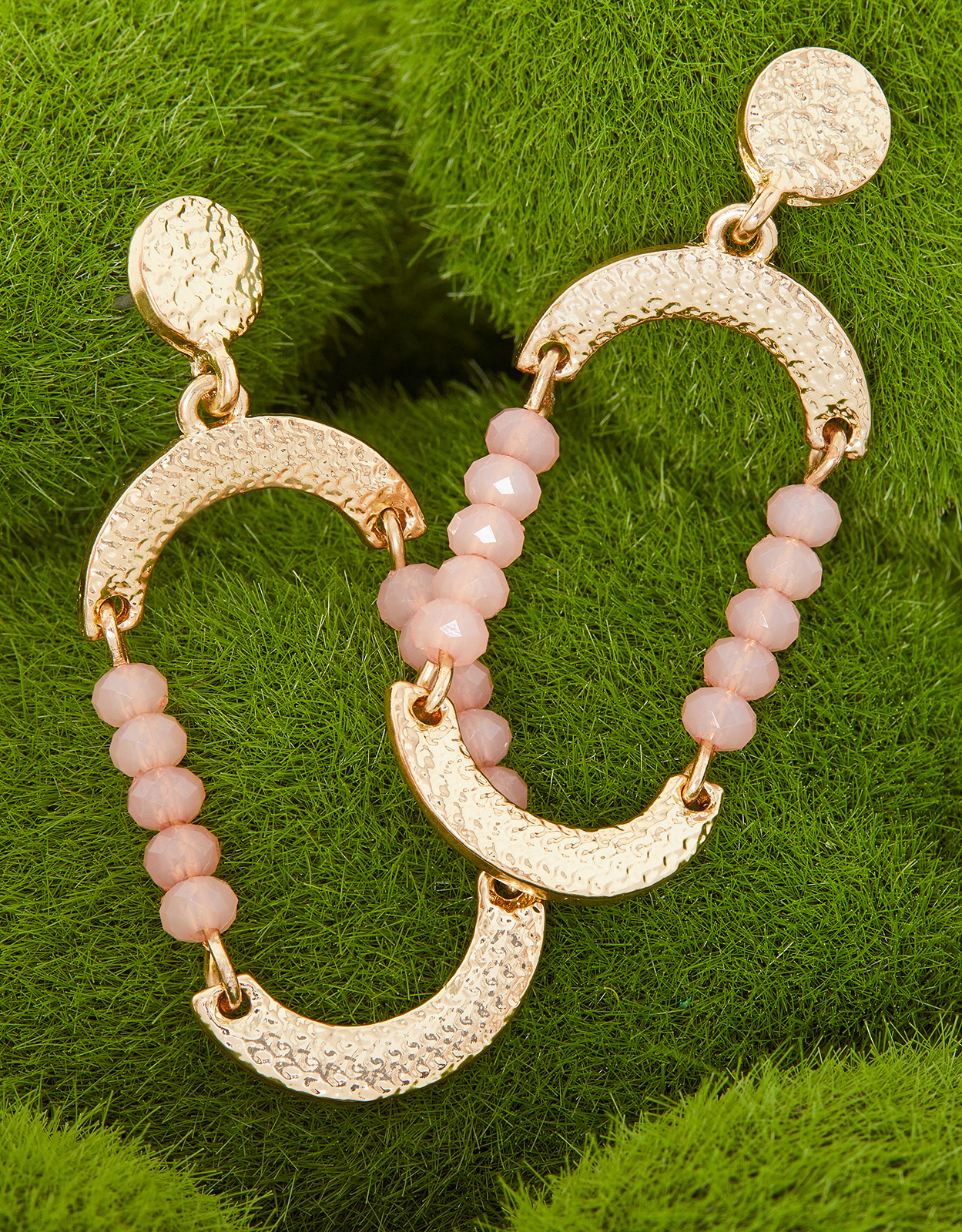 Accessorize Women's Beaded Oval Earrings