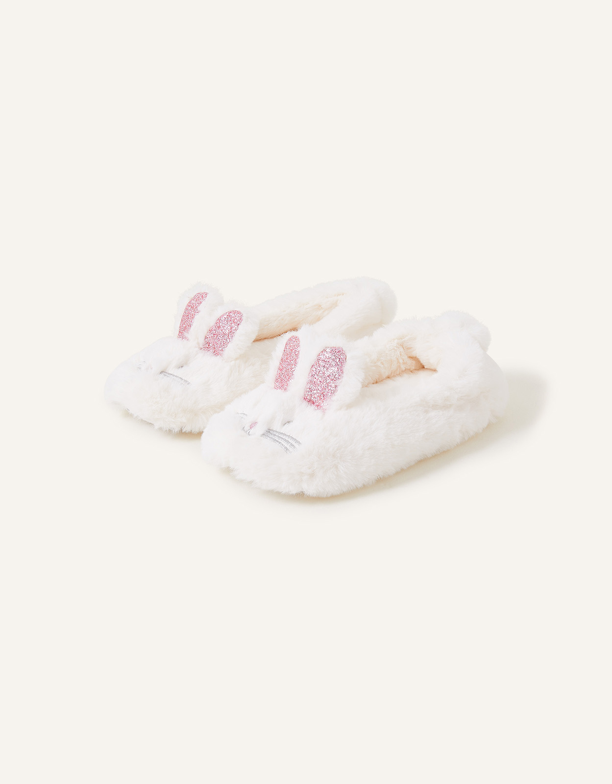 Accessorize Girl's Bunny Ballerina Slippers Mink, Size: 11-12