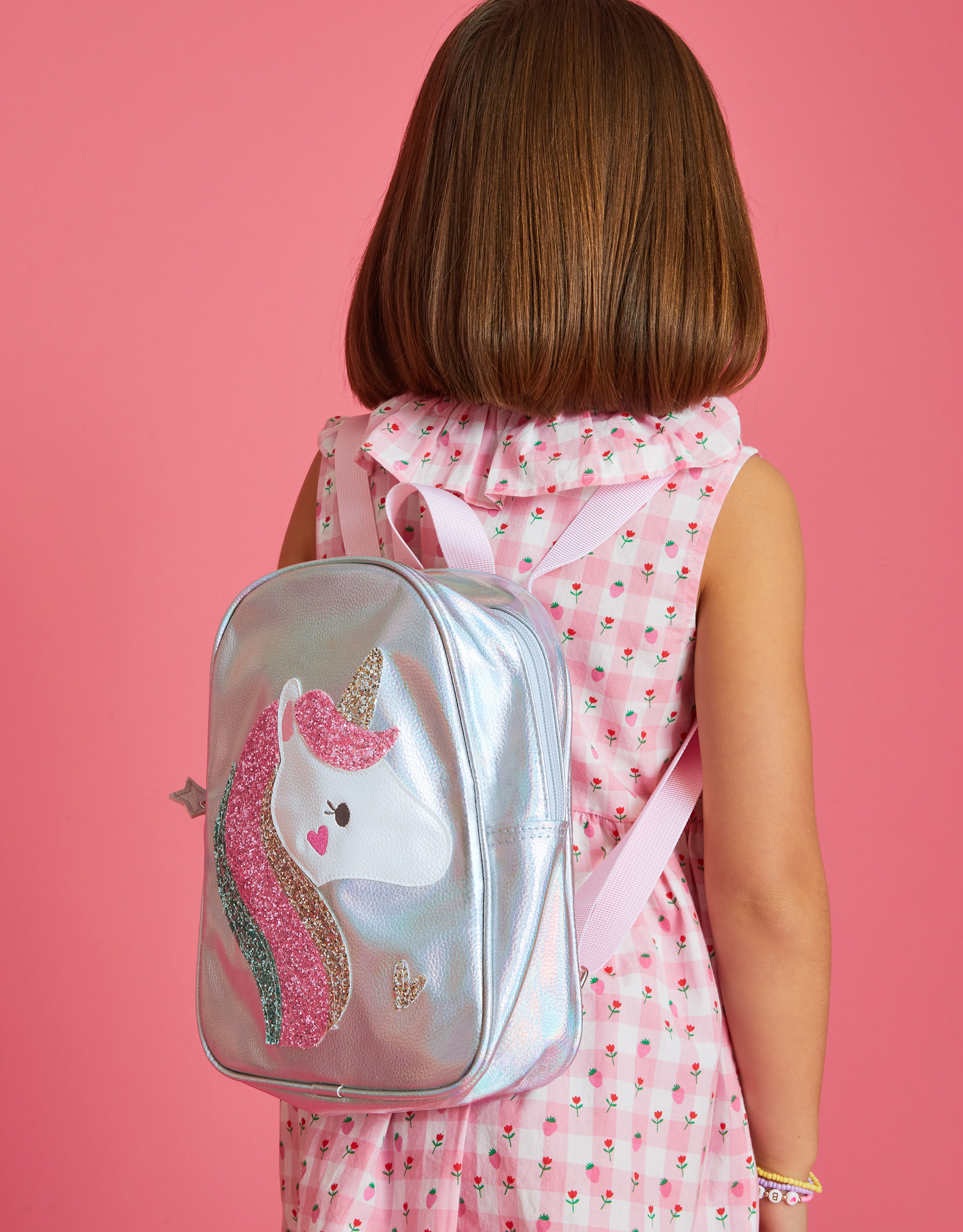 Multicolour Girls Unicorn Glitter Backpack, Kids - Accessorize