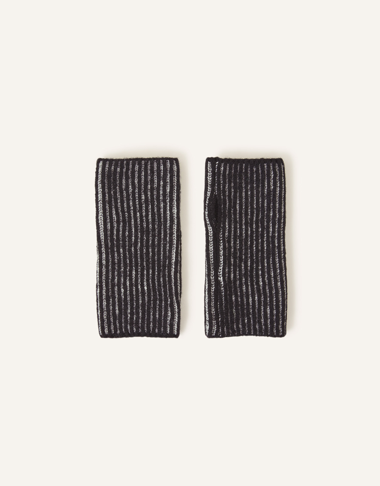 Accessorize Cut Off Gloves Black, Size: 10x21cm