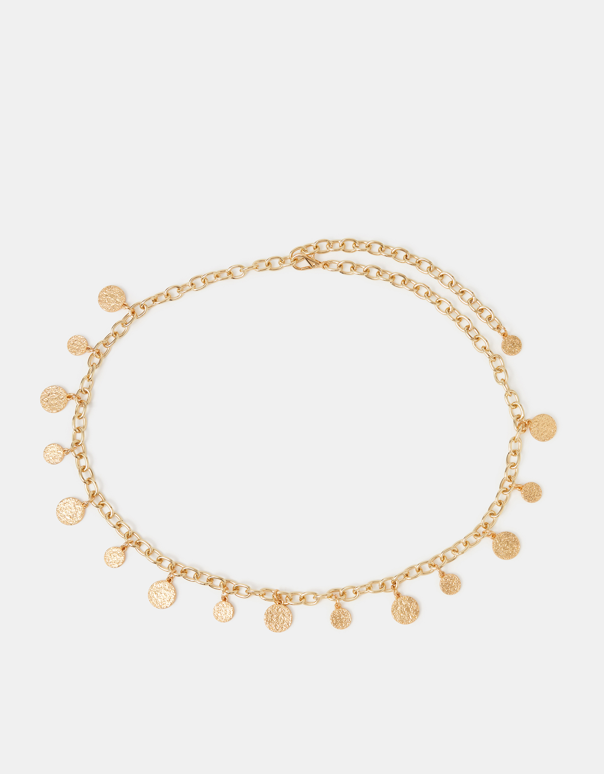 Accessorize Coin Chain Belt, Gold