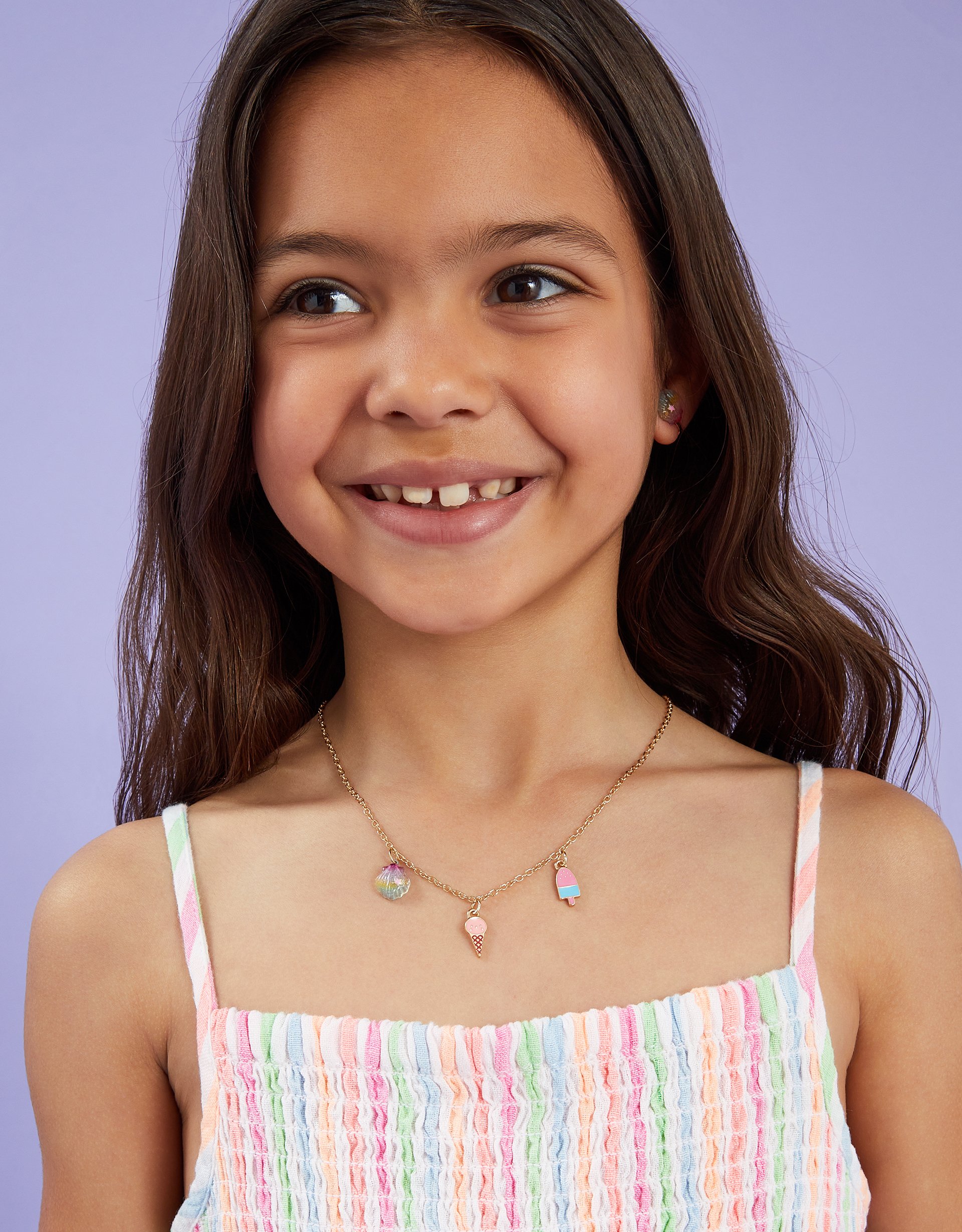 Ice Cream Charm Necklace - Accessorize