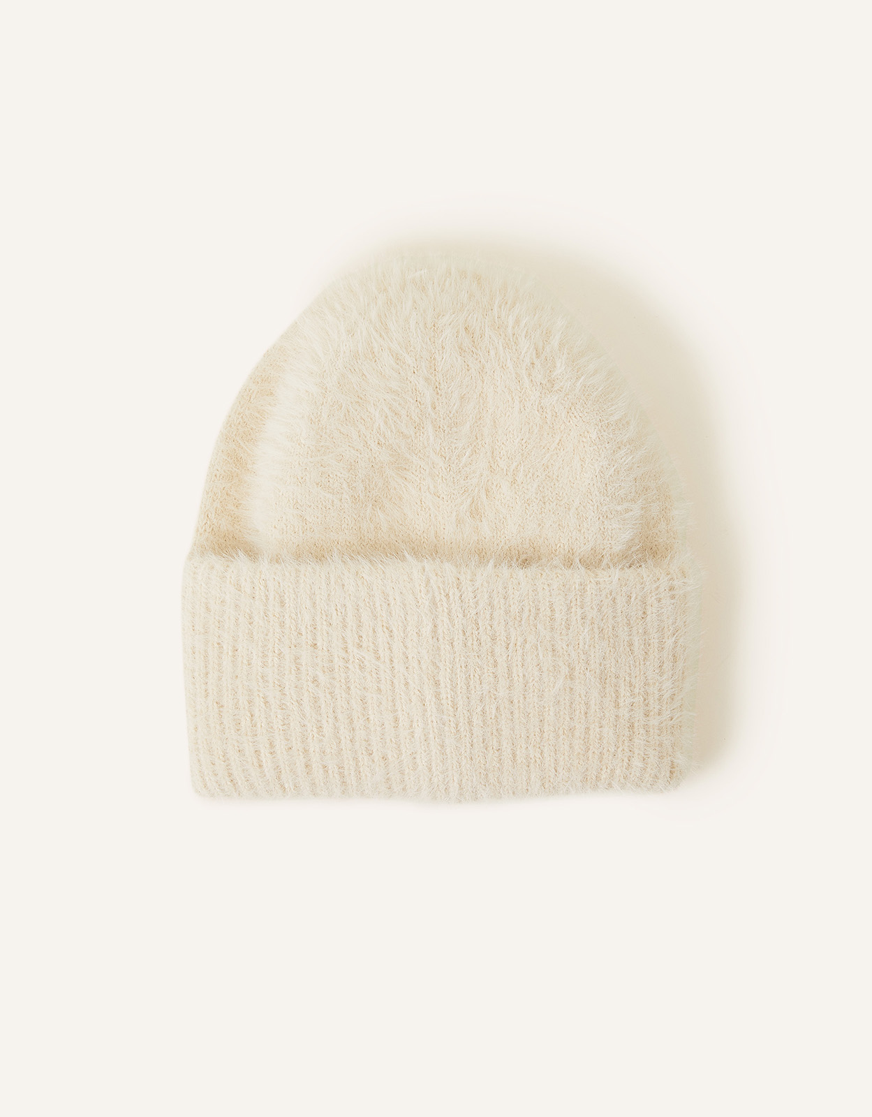 Accessorize Women's Fluffy Beanie Natural