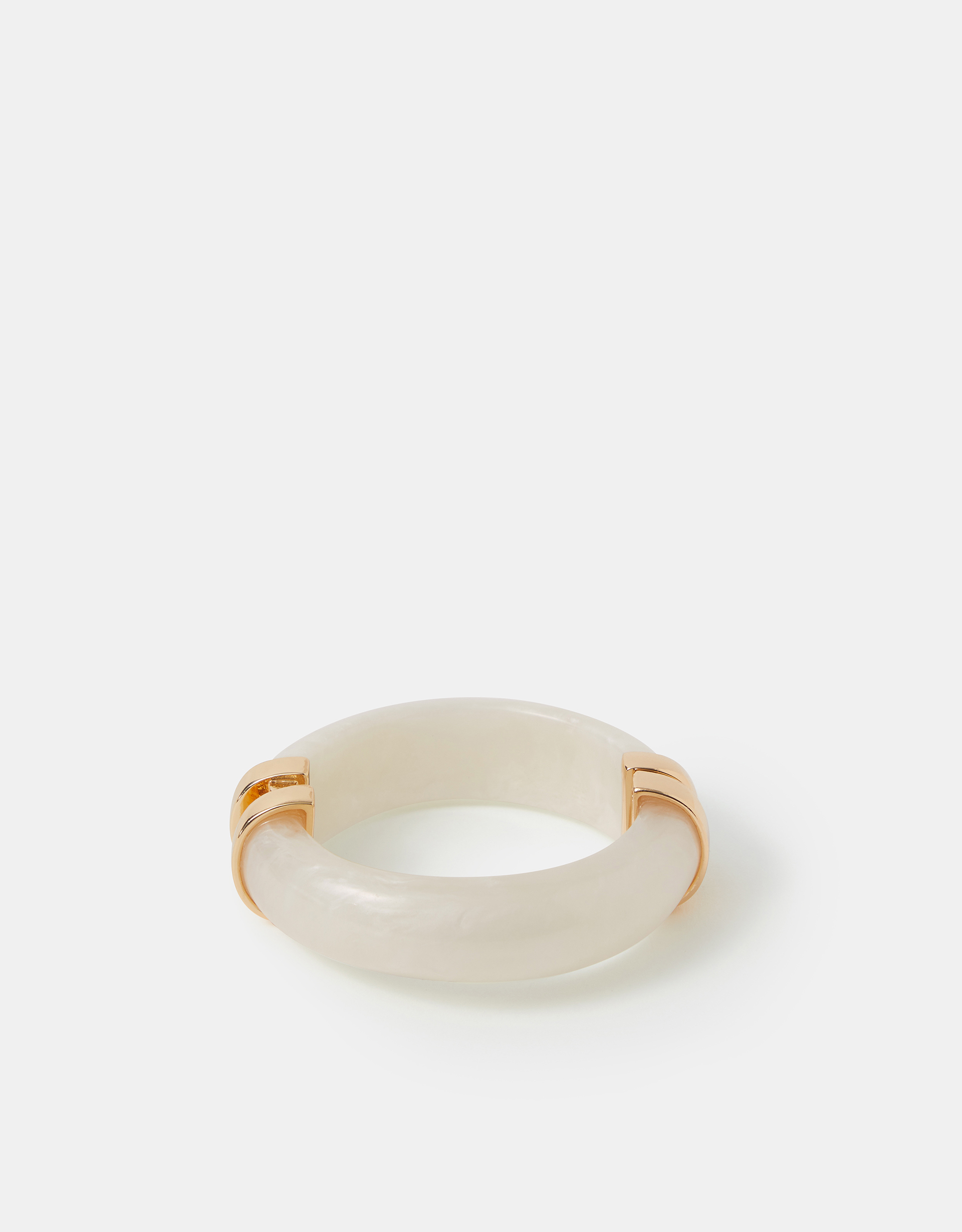 Accessorize Chunky Resin Bangle, Gold