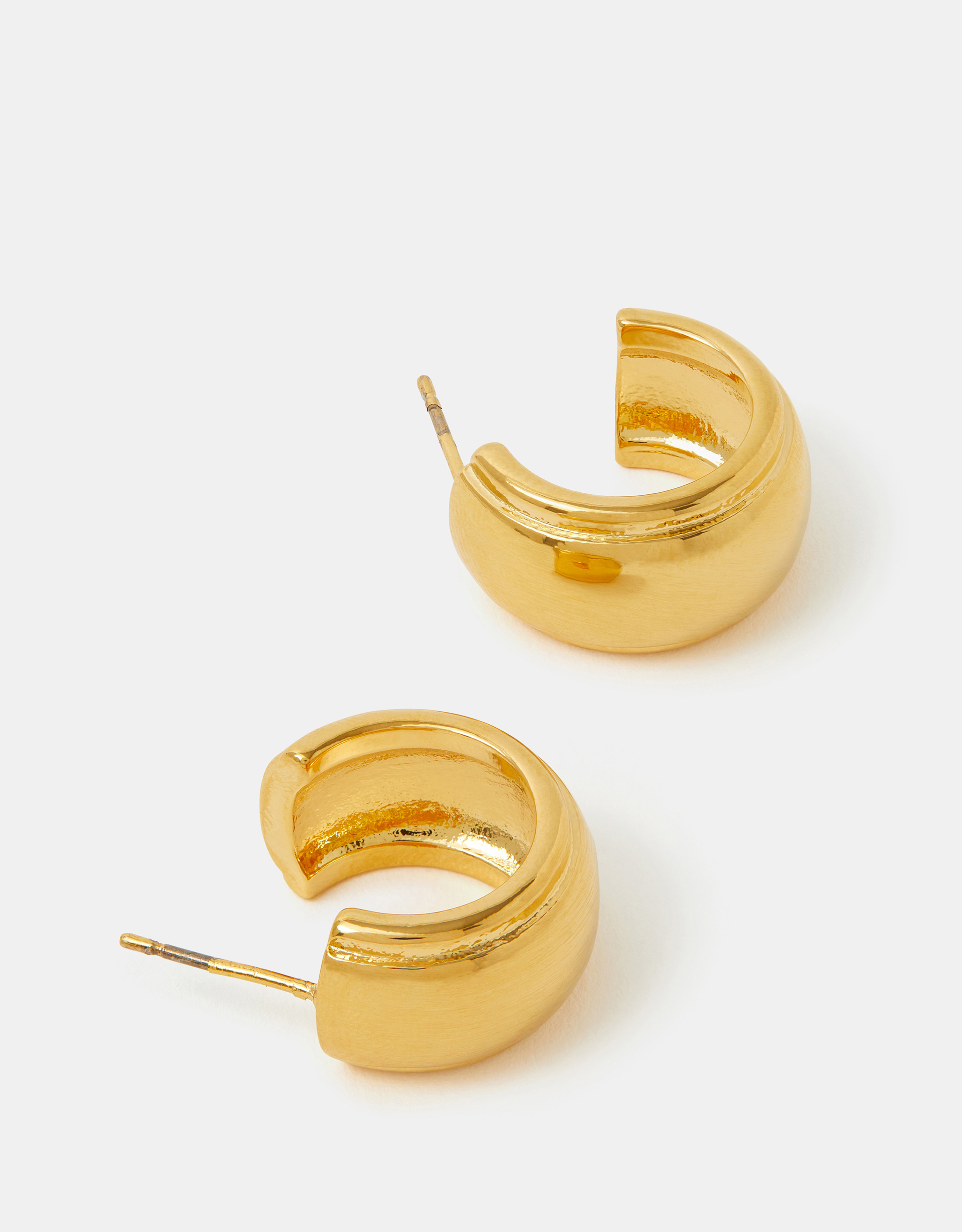 Accessorize Stainless Steel Mini Chunky Hoop Earrings