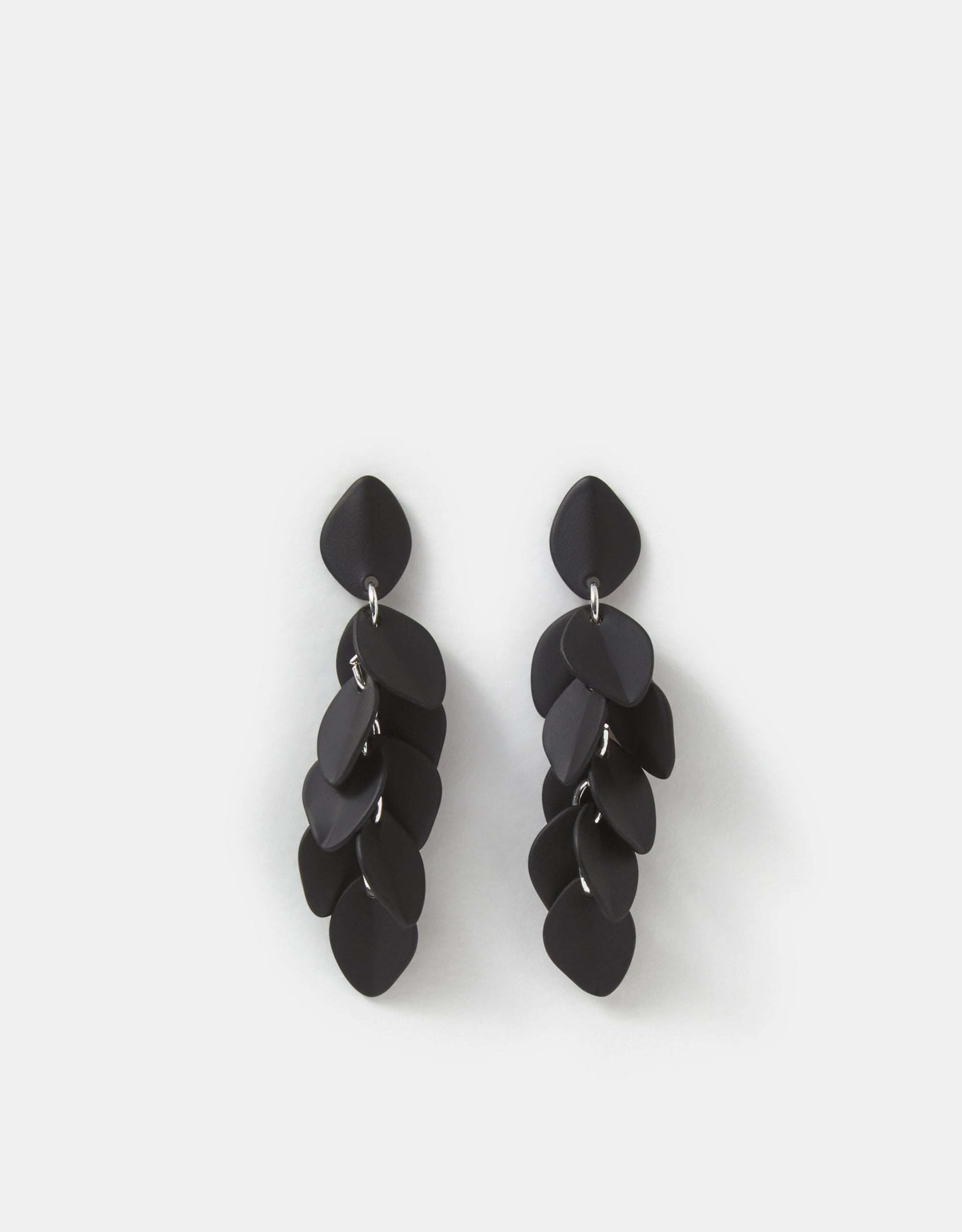 Accessorize Willow Leaf Drop Earrings, Red
