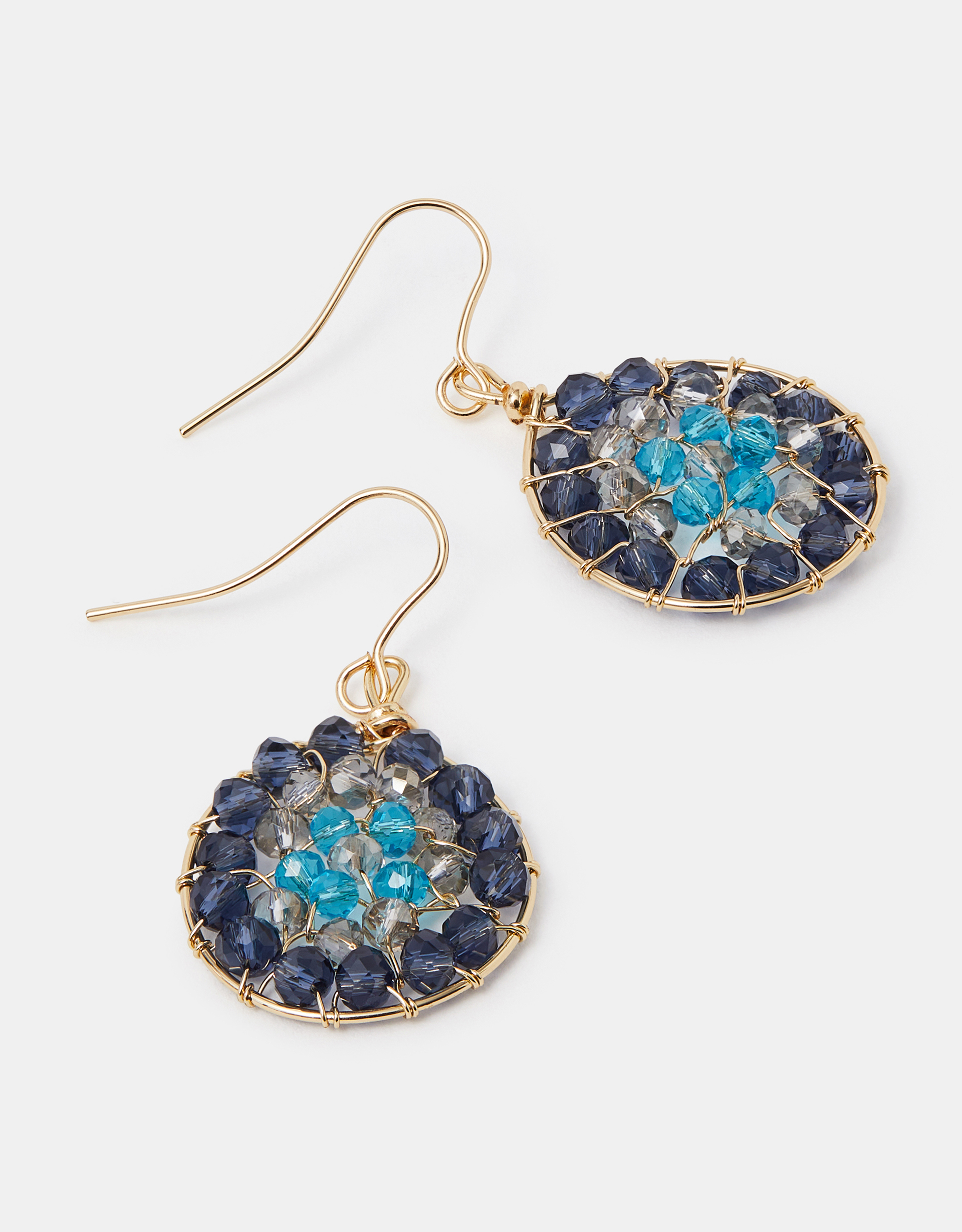 Accessorize Decor Aashiana Bead Round Drop Earrings