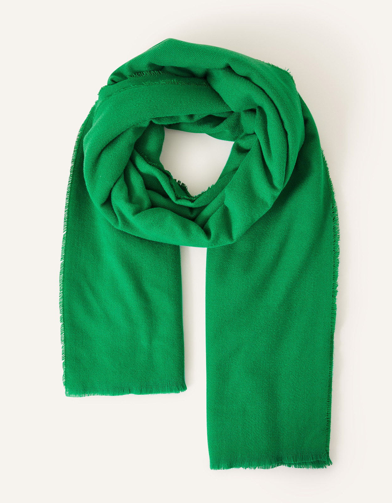 Accessorize Women's Green Grace Super-Soft Blanket Scarf, Size: 100x180cm