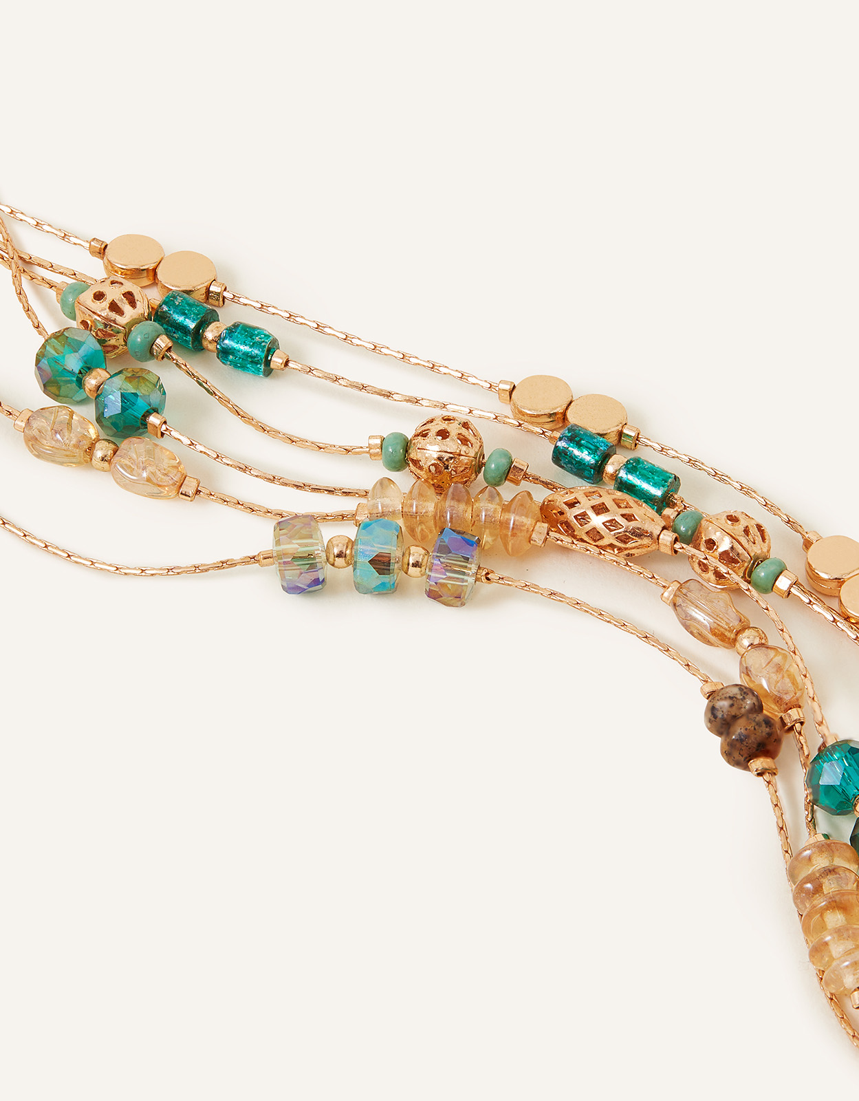 Accessorize Women's Layered Beaded Clasp Bracelet