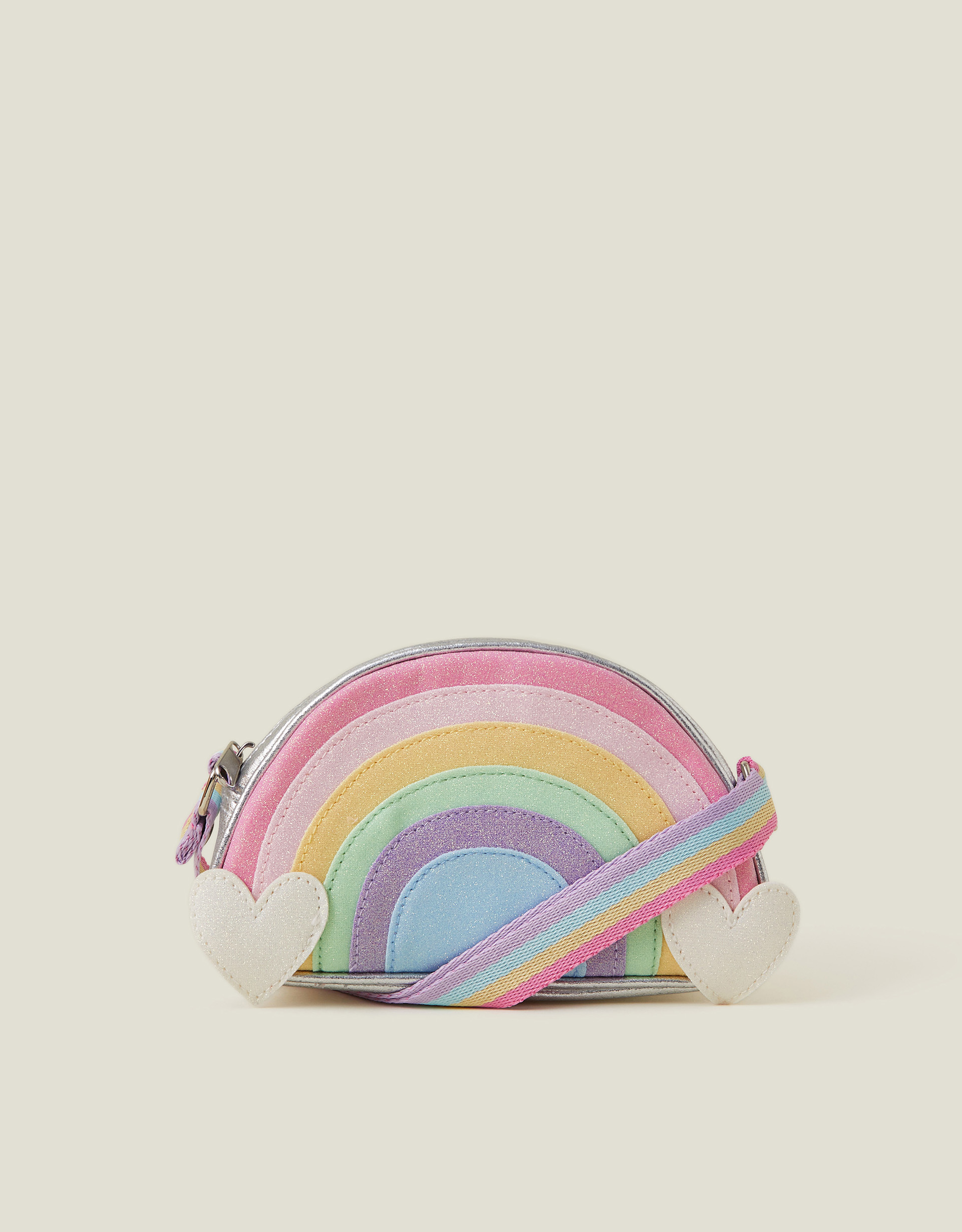 Rainbow Cross-body Bag, Kids Pink - Accessorize