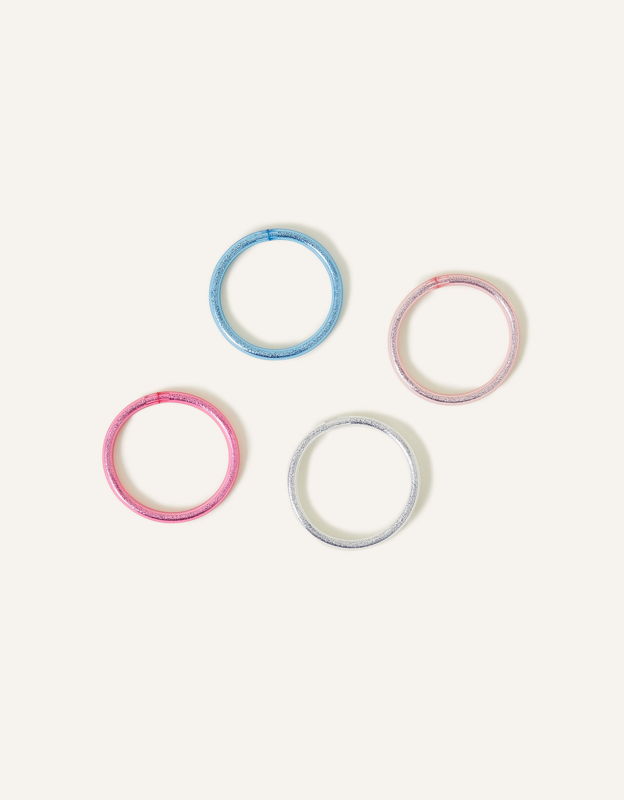 Accessorize Girl's Girls Glitter Bangles 4 Pack